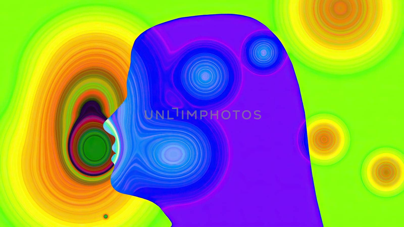 Surreal Colorful Portrait of Woman silhouette,Surreal Colorful Portrait of Woman silhouette
