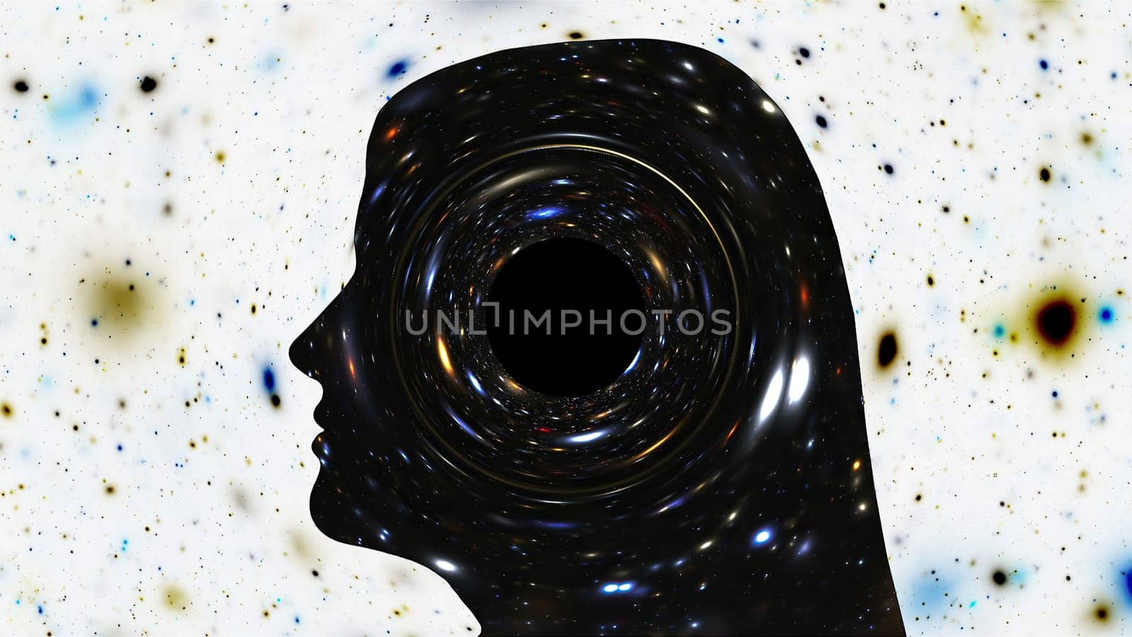 Surreal Colorful Portrait of Woman silhouette,Surreal Colorful Portrait of Woman silhouette