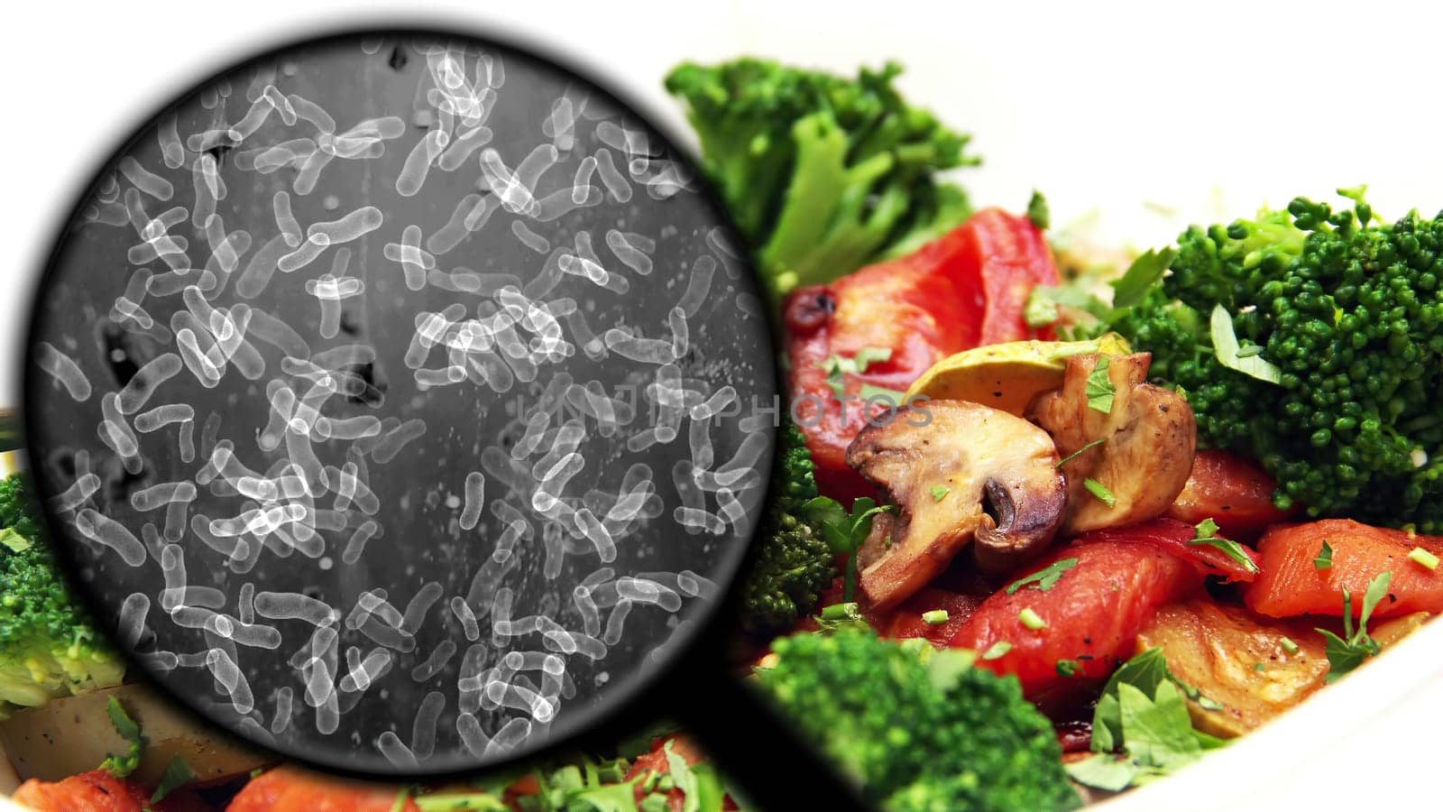 Searching for bacteria in vegetables,Searching for bacteria in vegetables