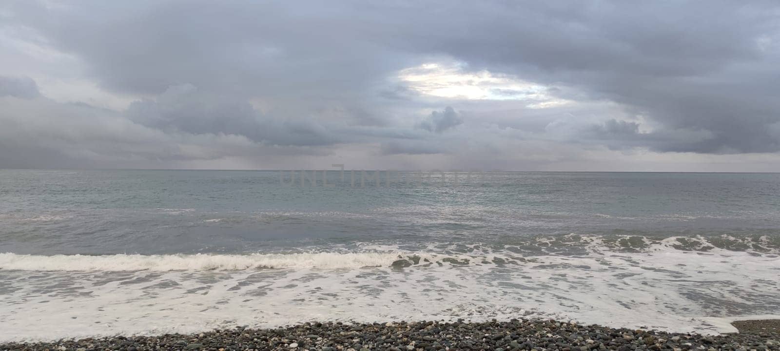 Isosaki, Hualien - Apr 11, 2022 : Installation Art on a Cloudy Day by the Sea, Taiwan