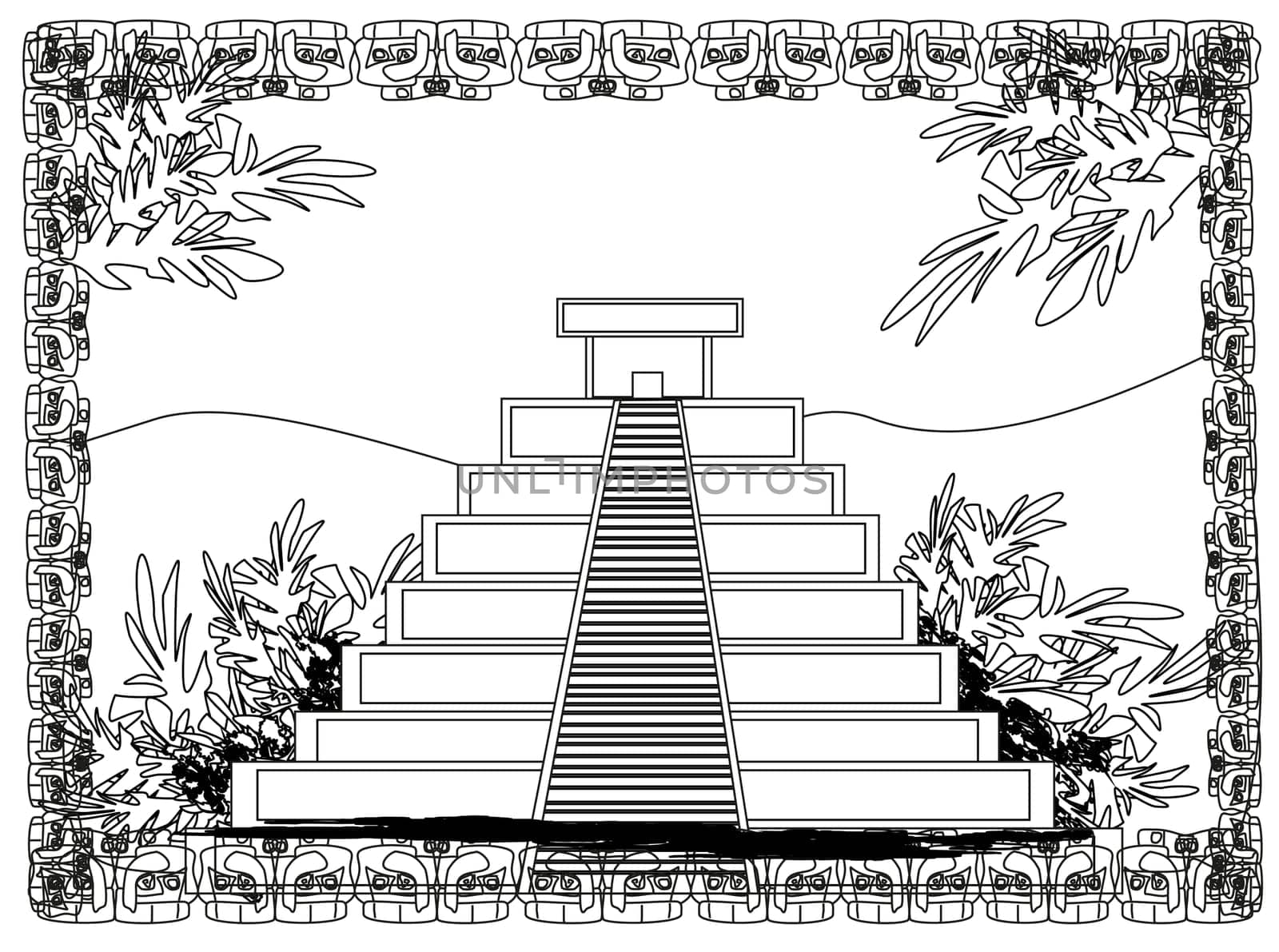 Mayan Pyramid, Chichen-Itza, Mexico