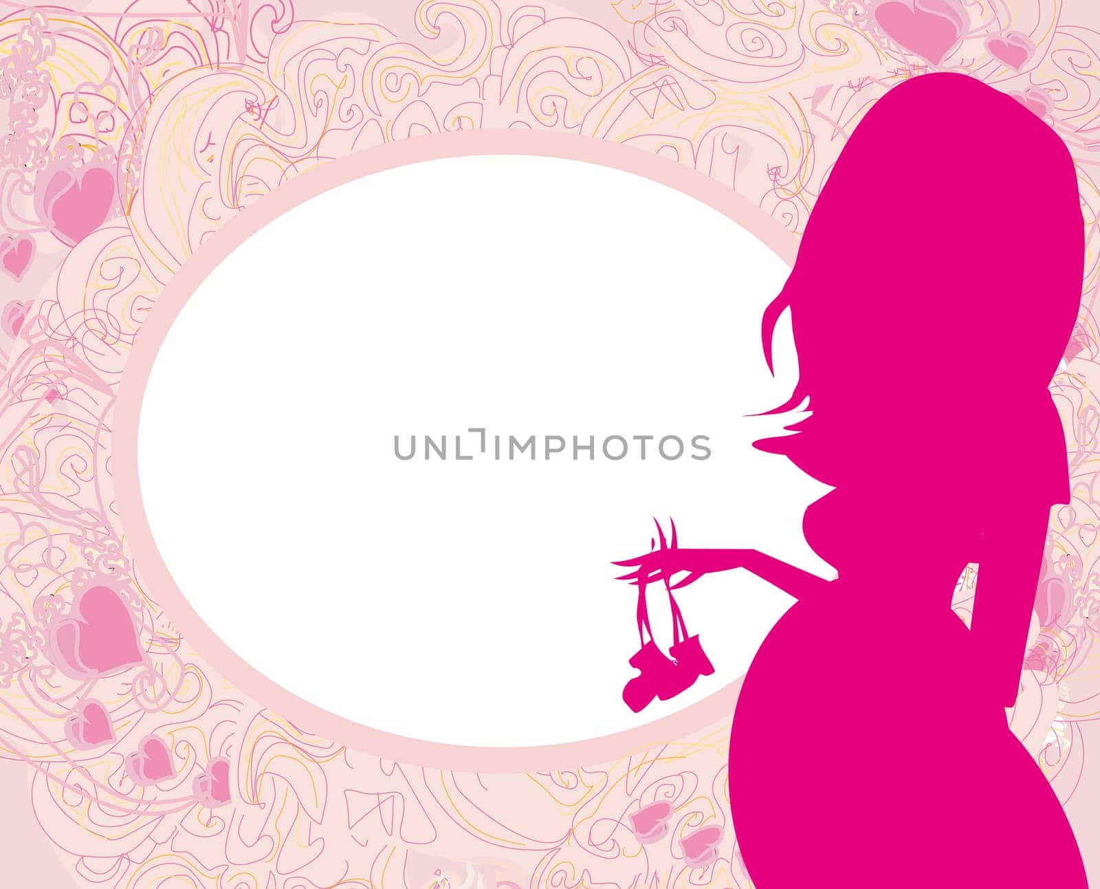 pregnant woman card