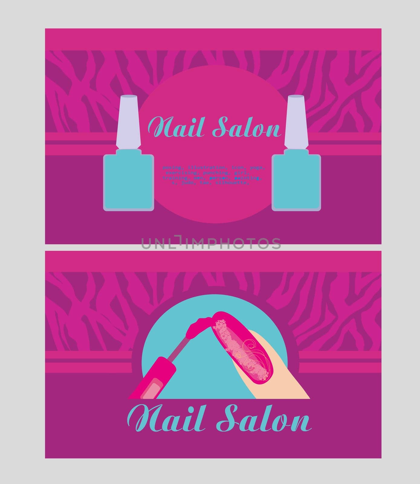 Nail Salon design of business cards