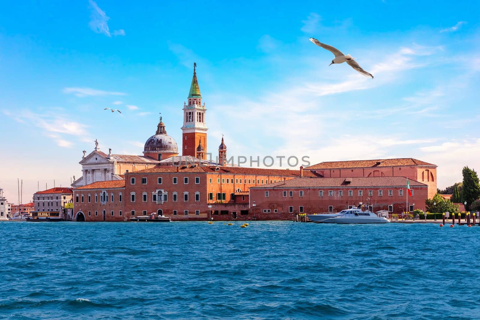 Famous cathedral Saint Mary of Health in Venice, Italy.