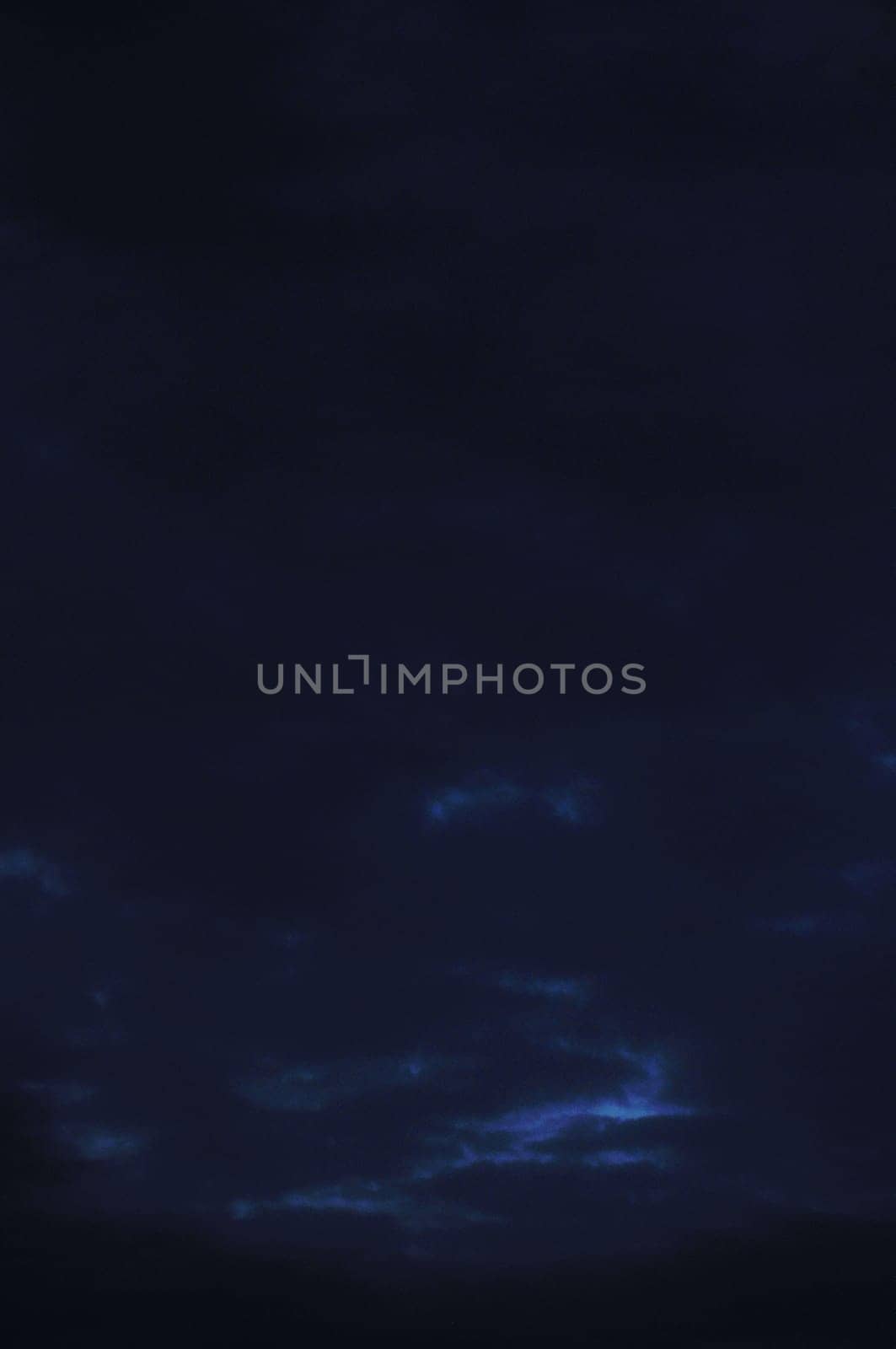 Clouds in the night in France