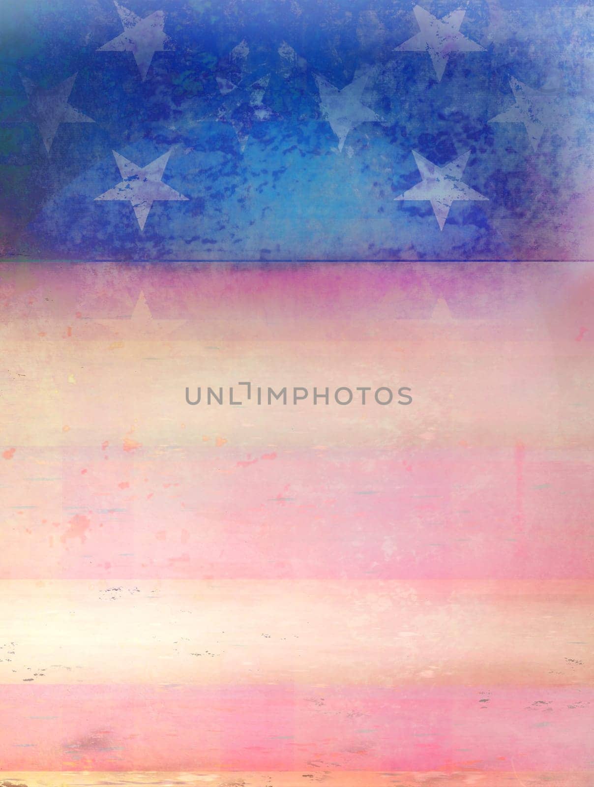 Grungy american flag frame