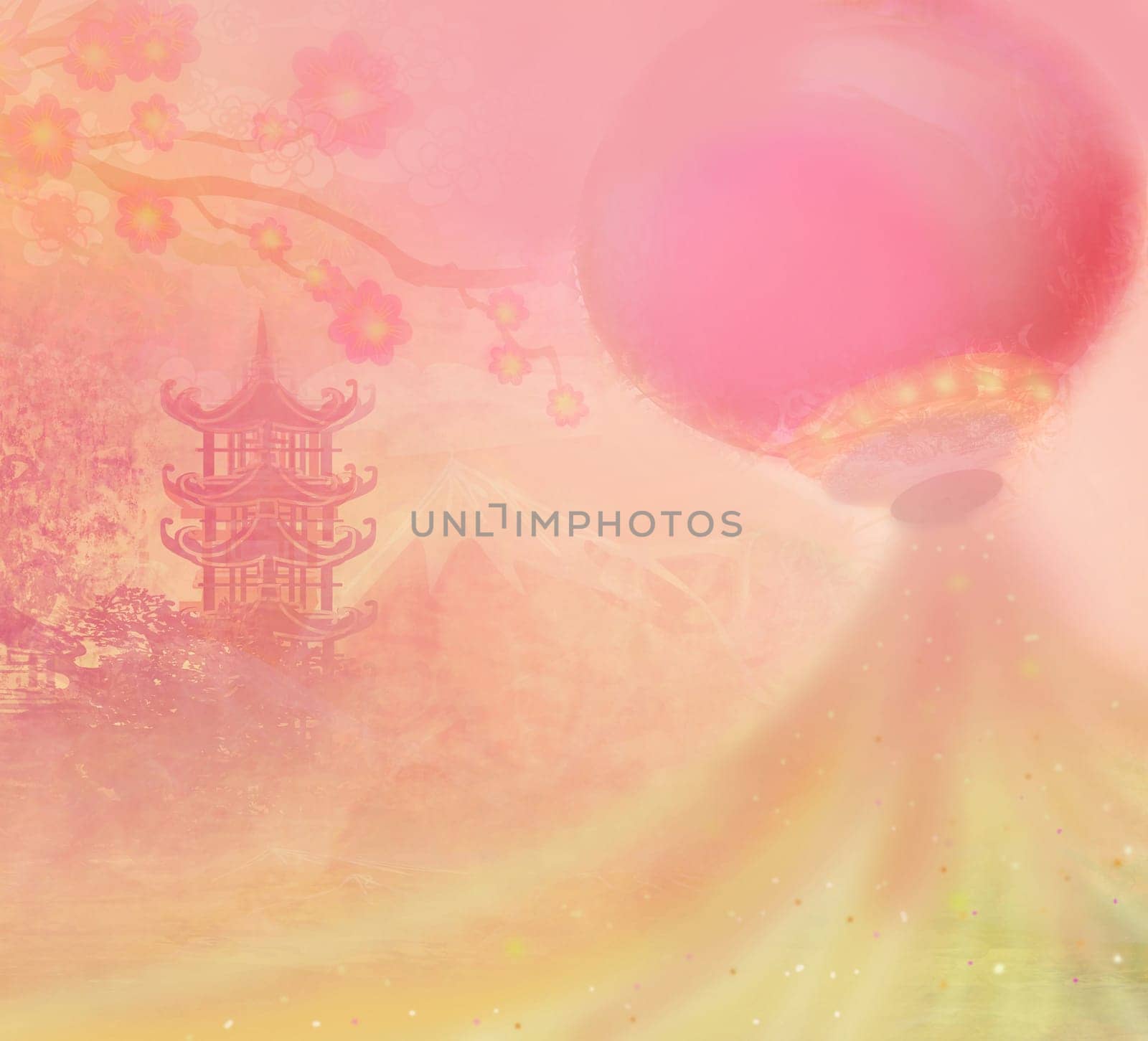 Mid-Autumn Festival for Chinese New Year card