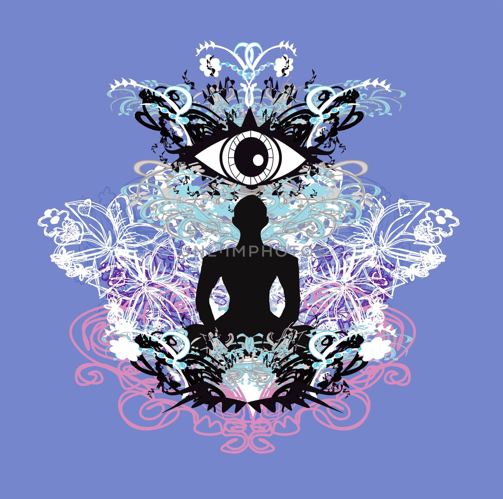 Man with third eye, psychic supernatural senses