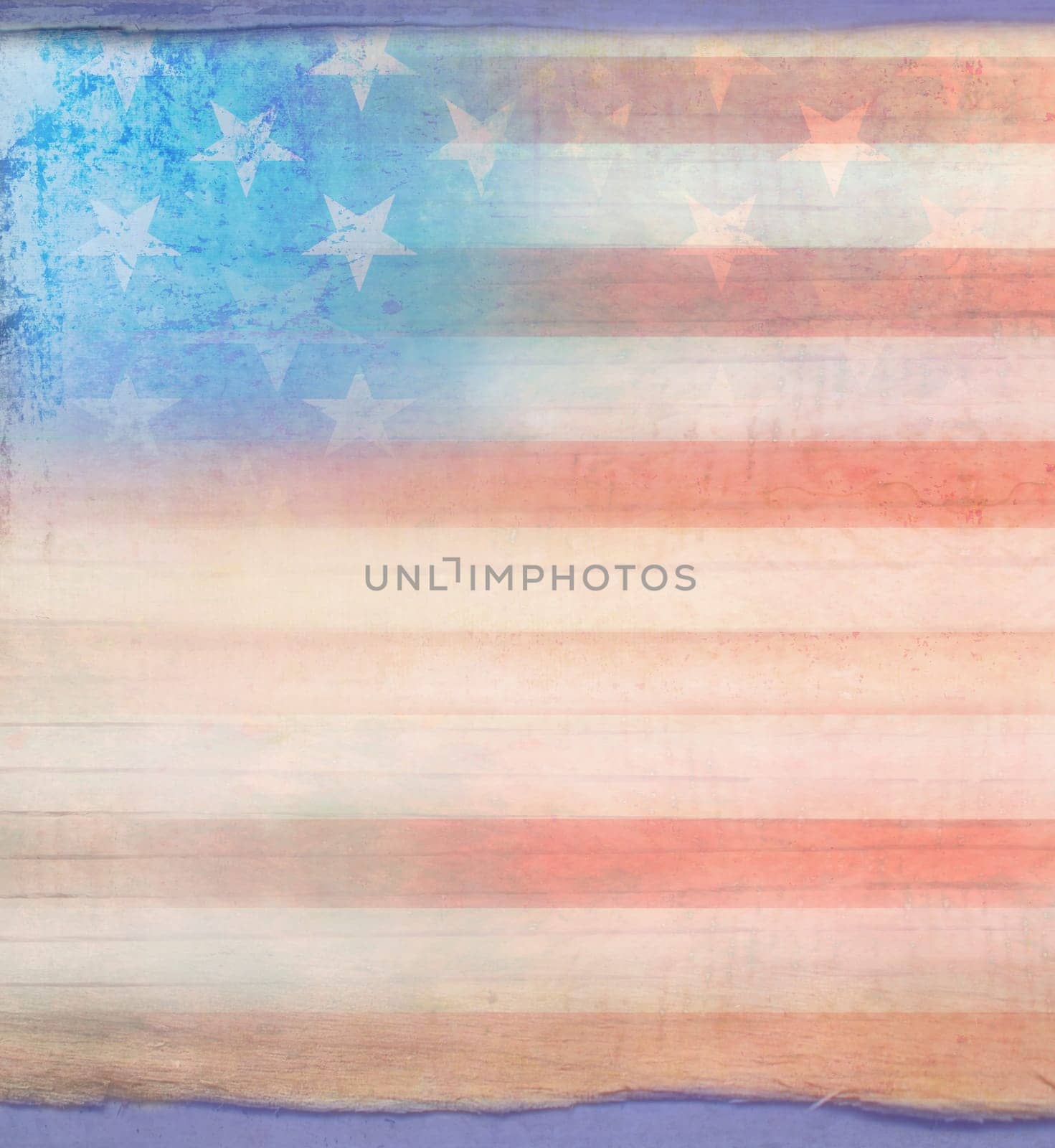 Grungy american flag frame