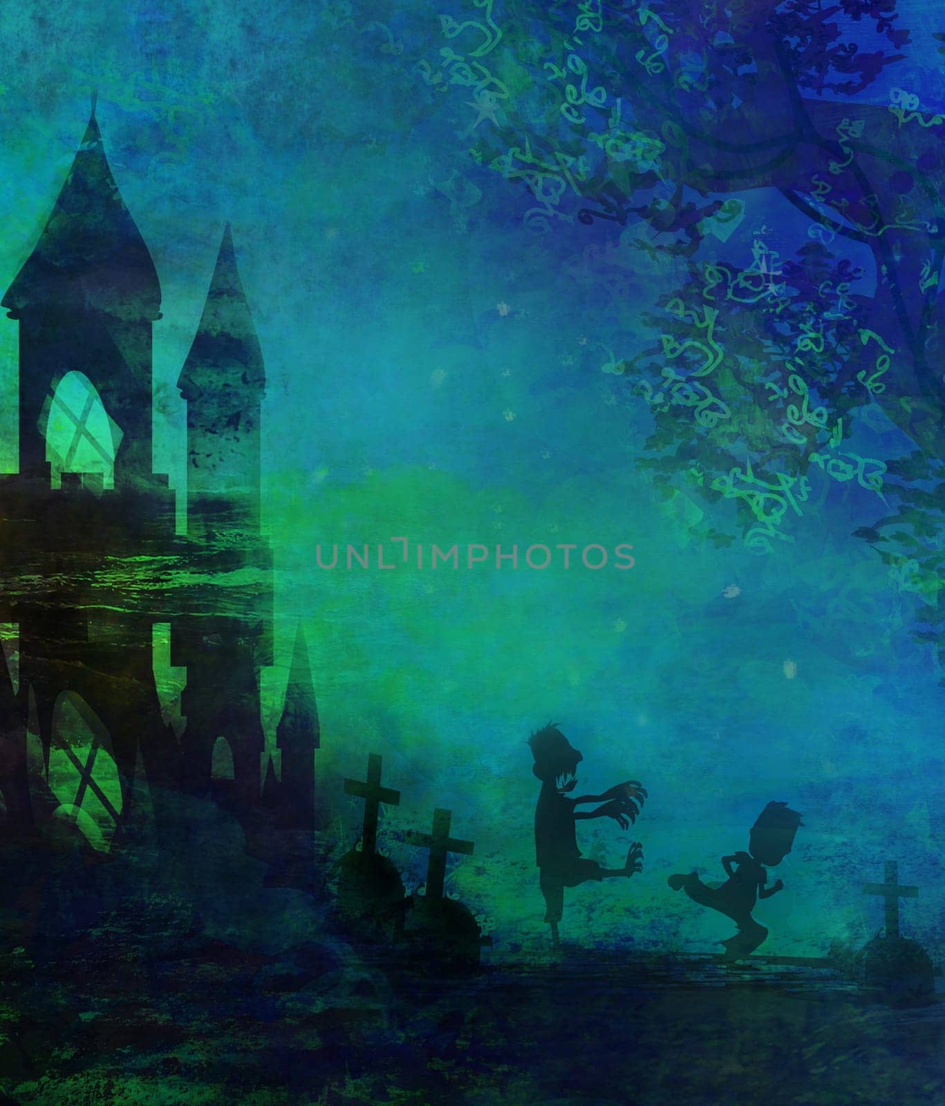 Zombie attacks at night