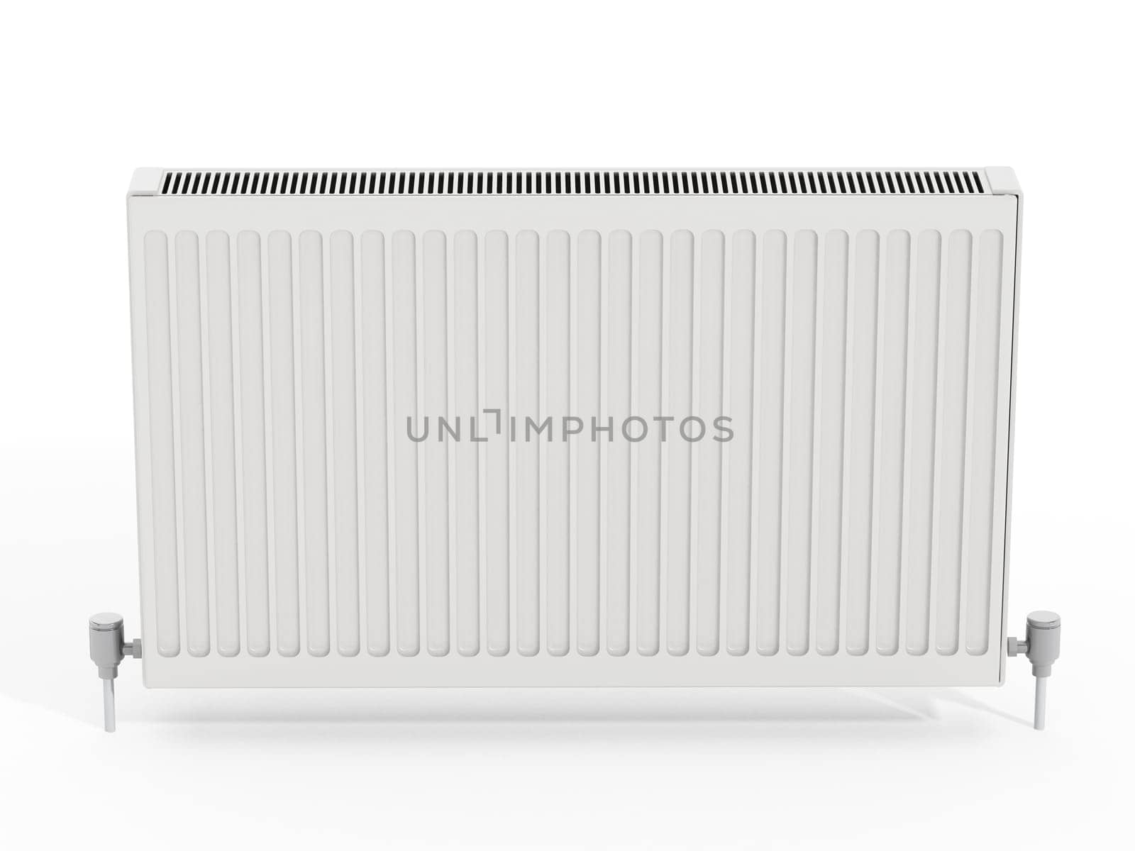 Radiator isolated on white background. 3D illustration.