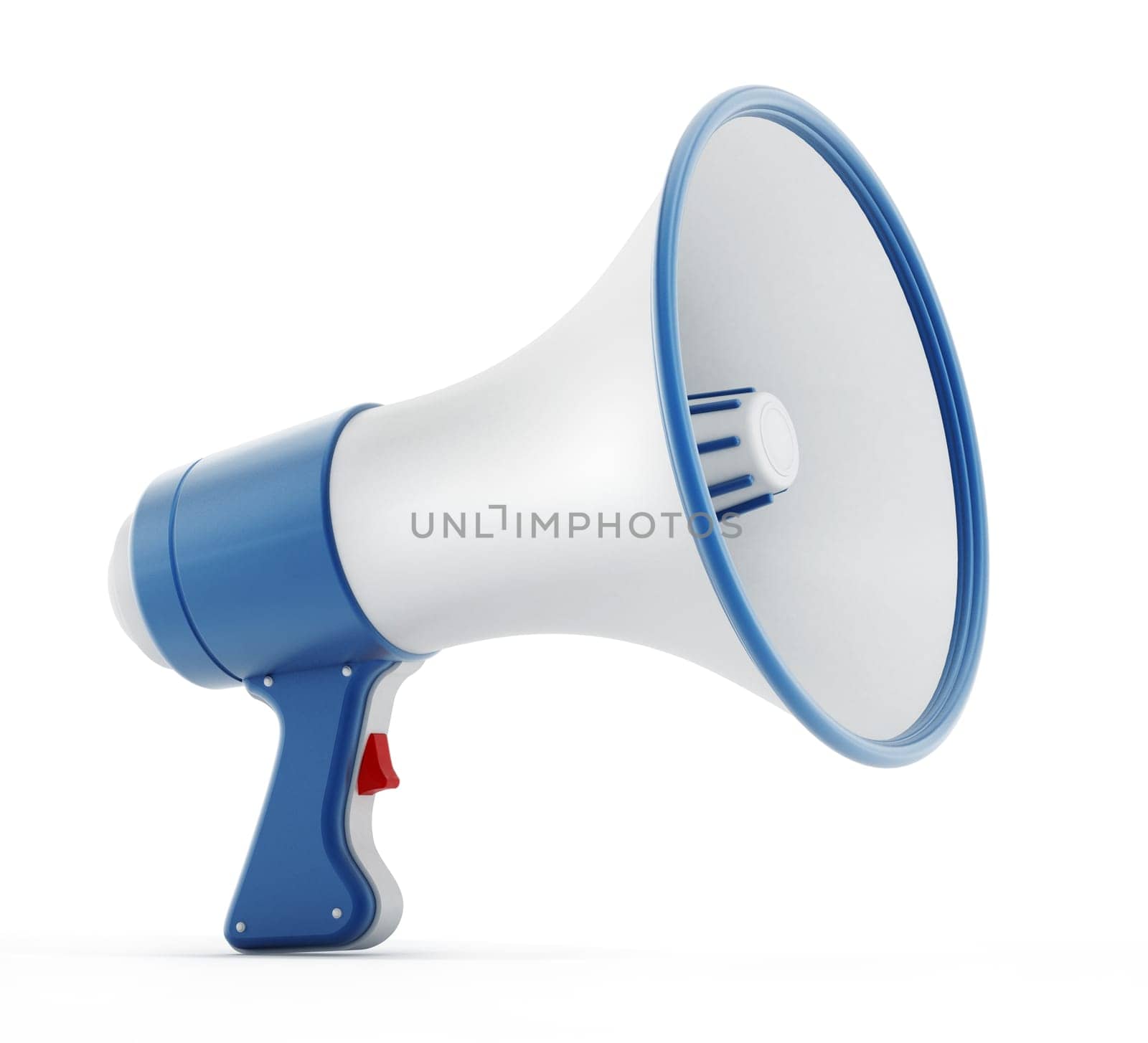 Megaphone isolated on white background. 3D illustration.