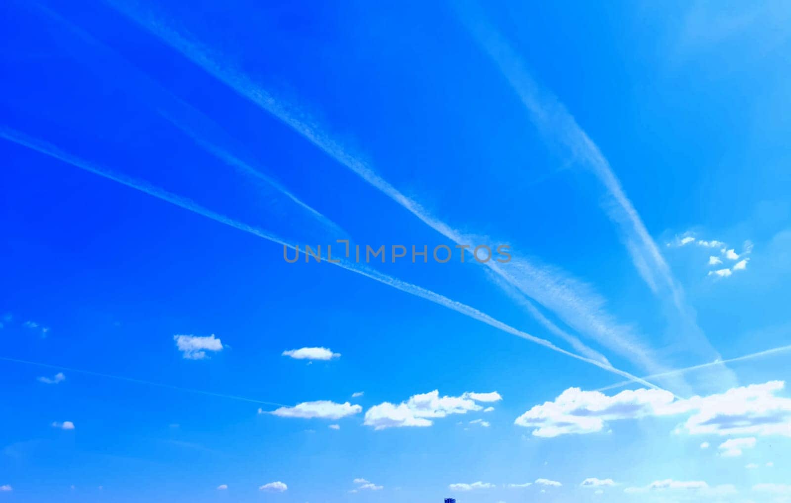 Blue sky with white clouds