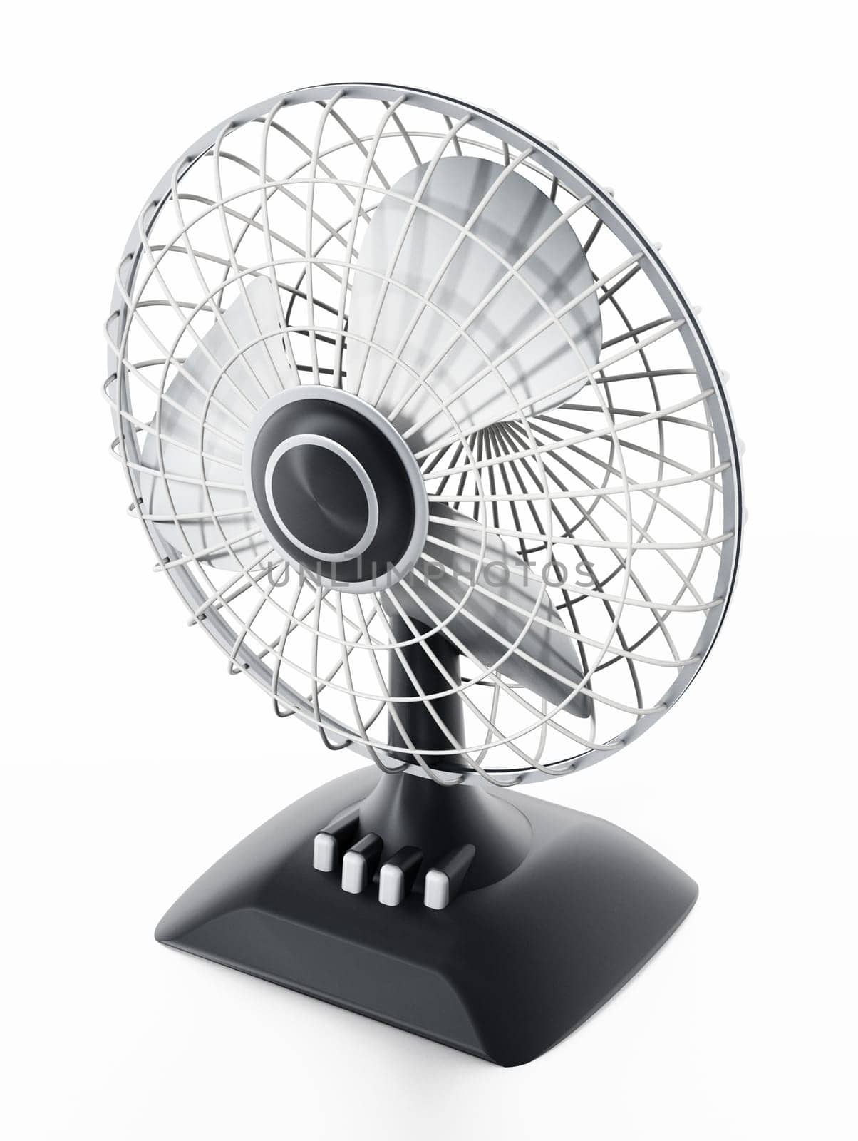 Ventilator isolated on white background. 3D illustration.