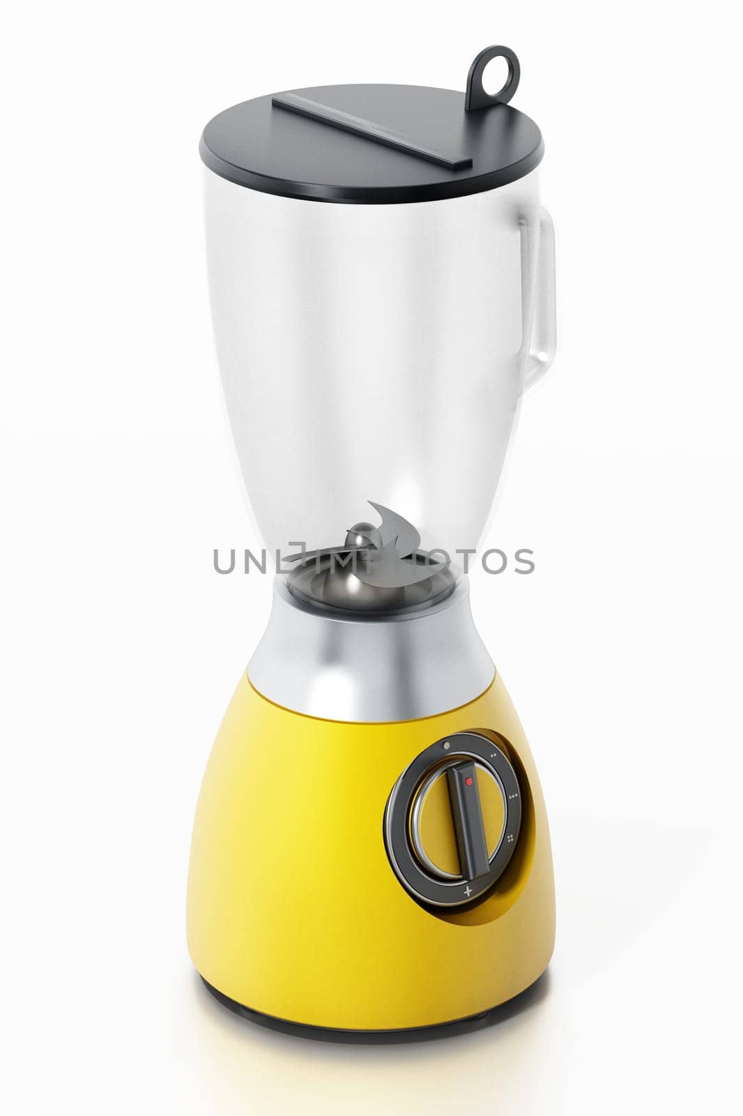 Empty blender isolated on white background. 3D illustration.