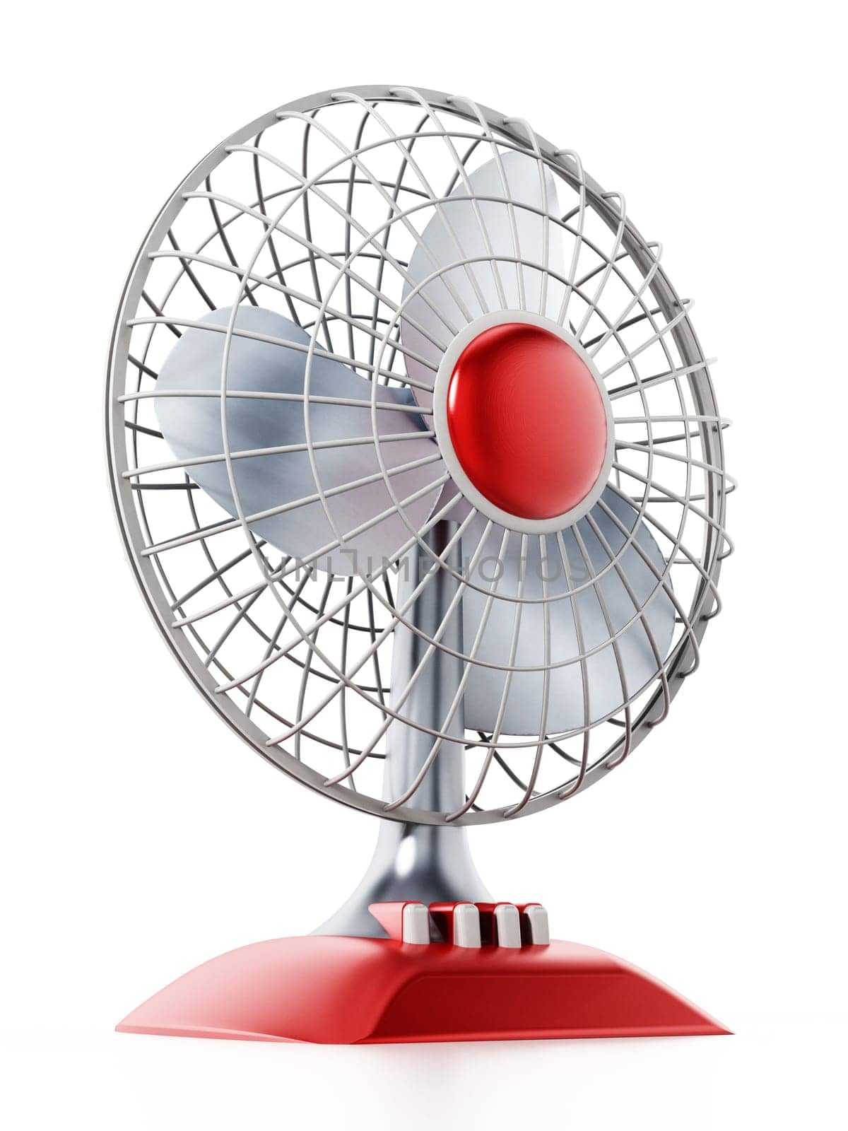 Ventilator isolated on white background. 3D illustration.