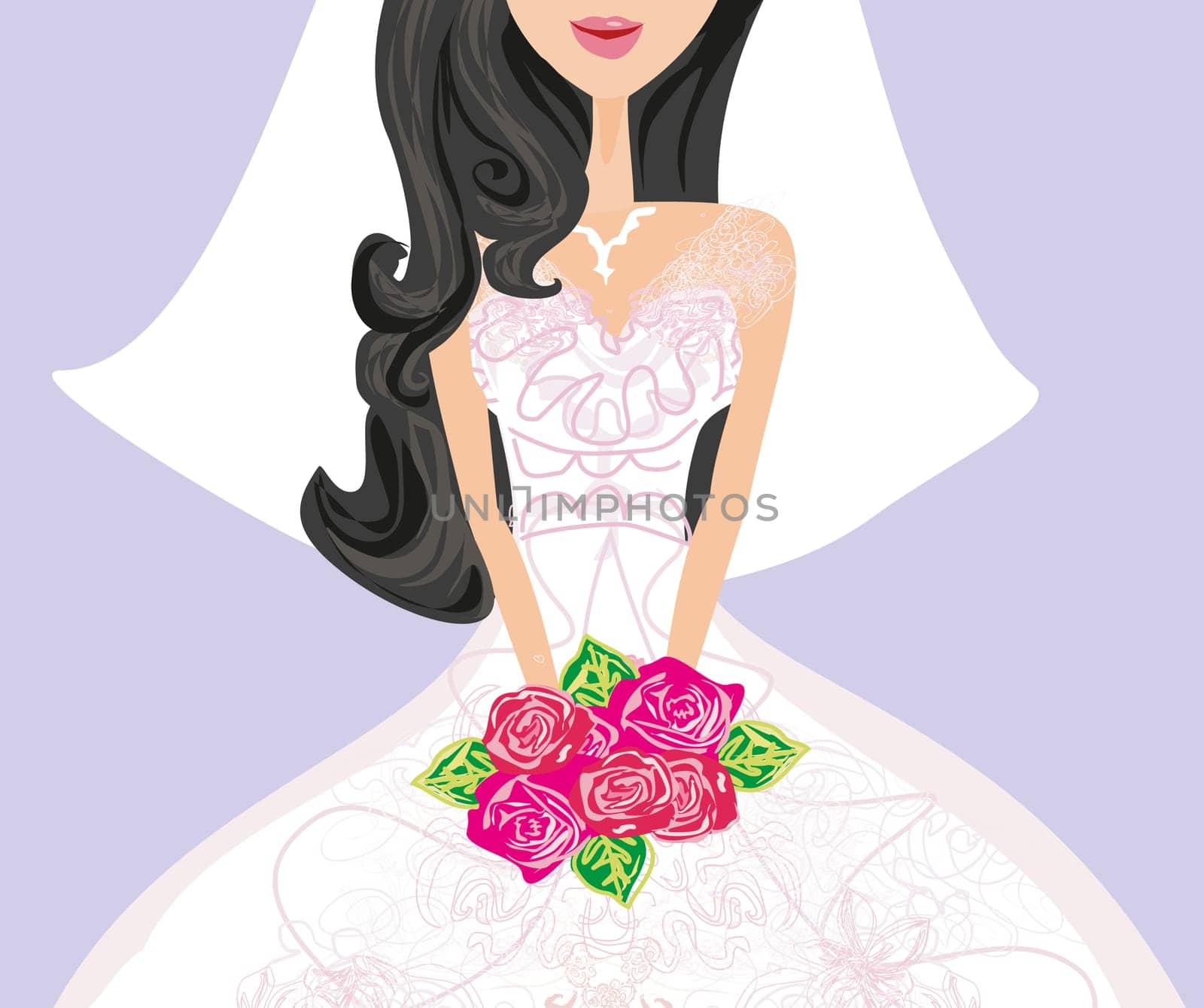 Beautiful bride card