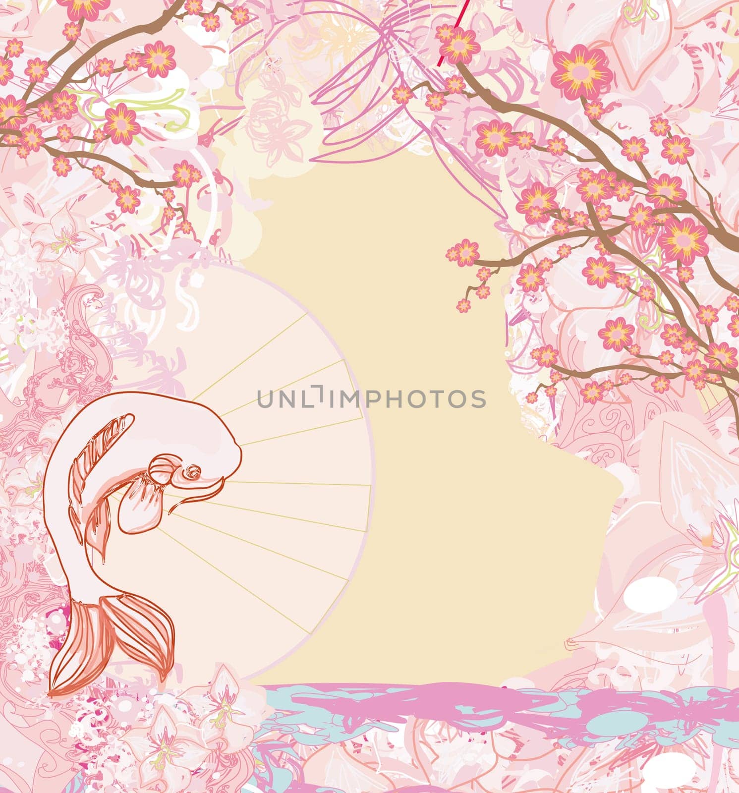 Japanese koi background