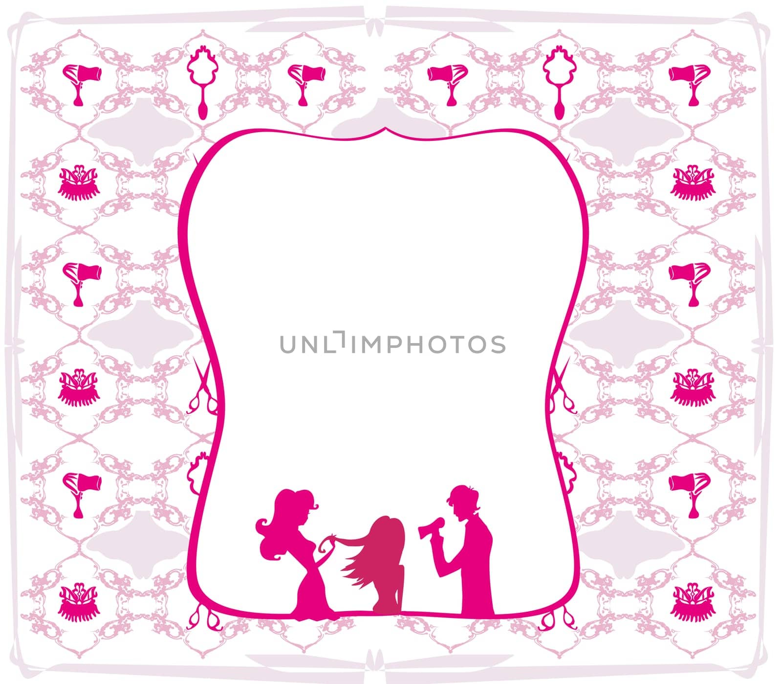 Hairdressing salon card