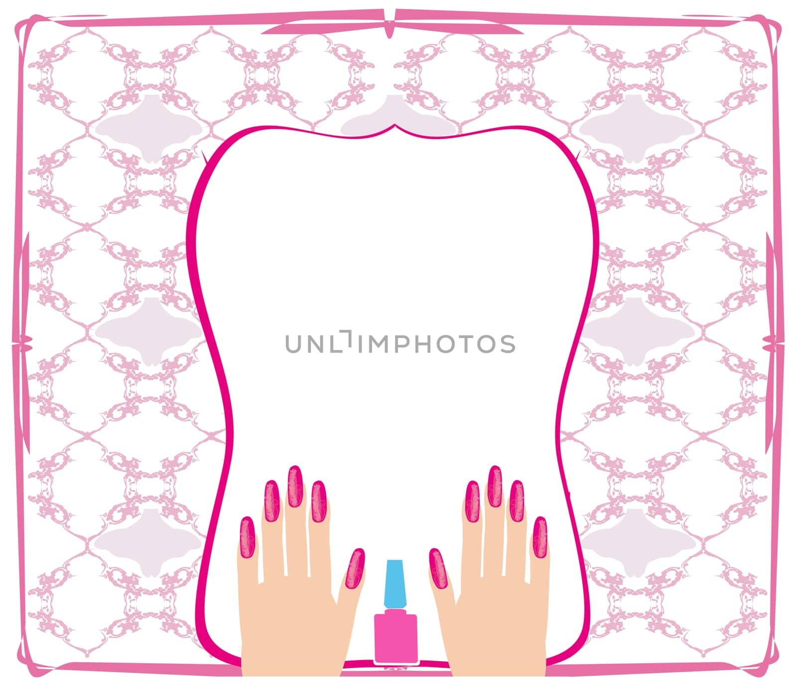 Manicure - abstract card