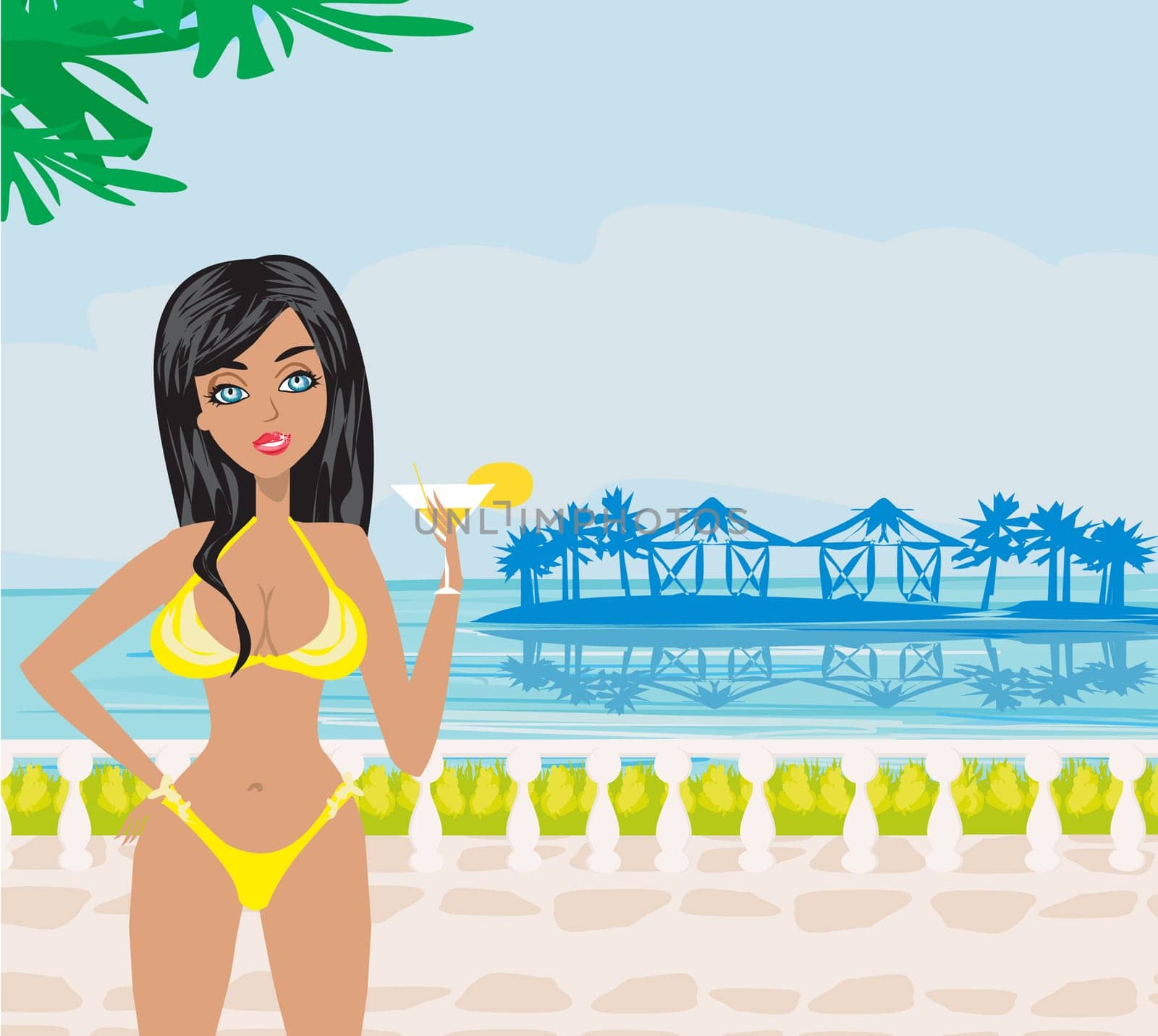 Sexy beach girl