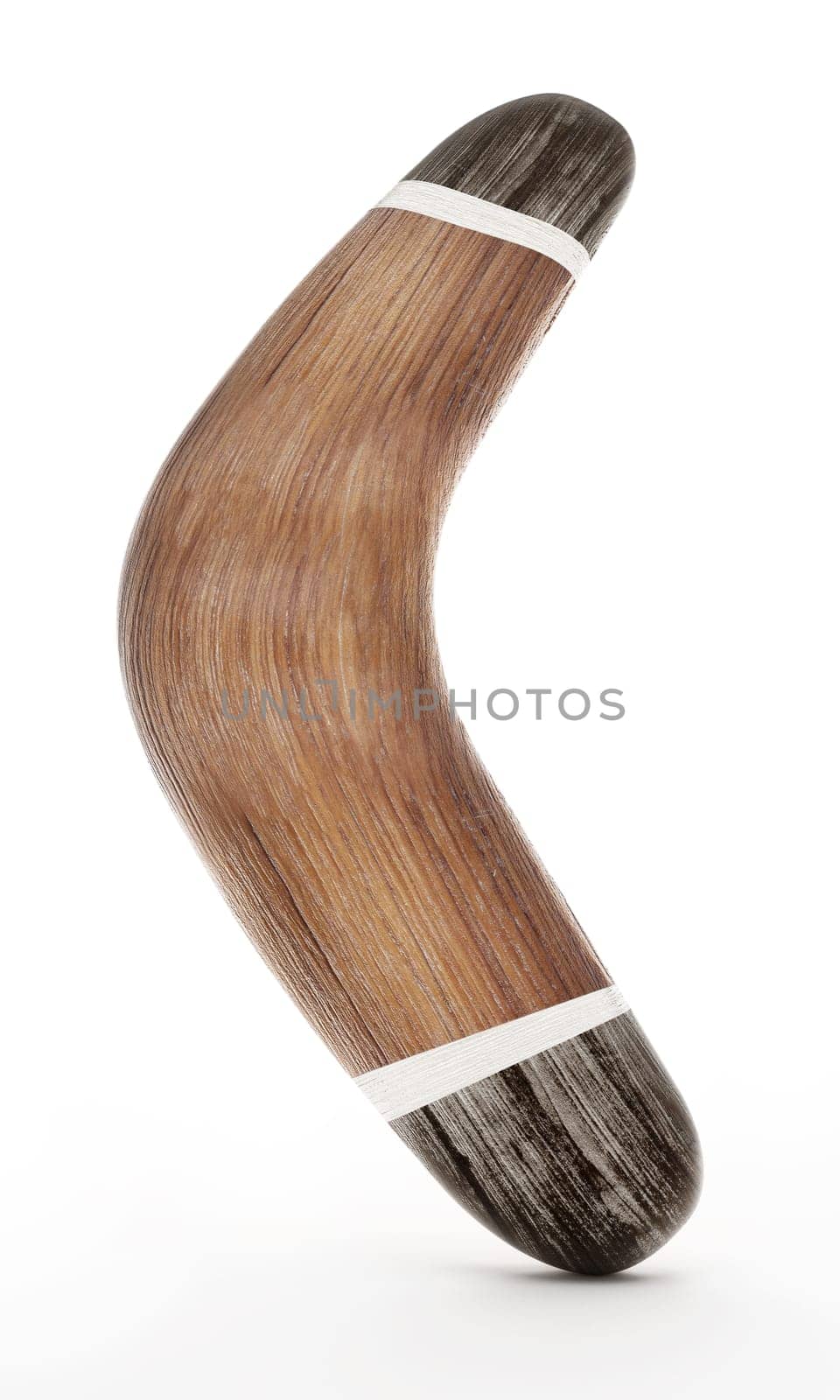 Boomerang isolated on white background. 3D illustration.