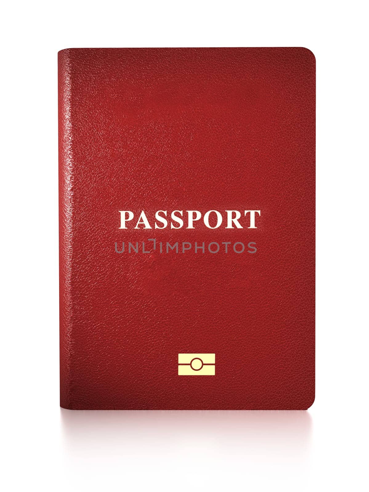 Passport isolated on white background. 3D illustration.