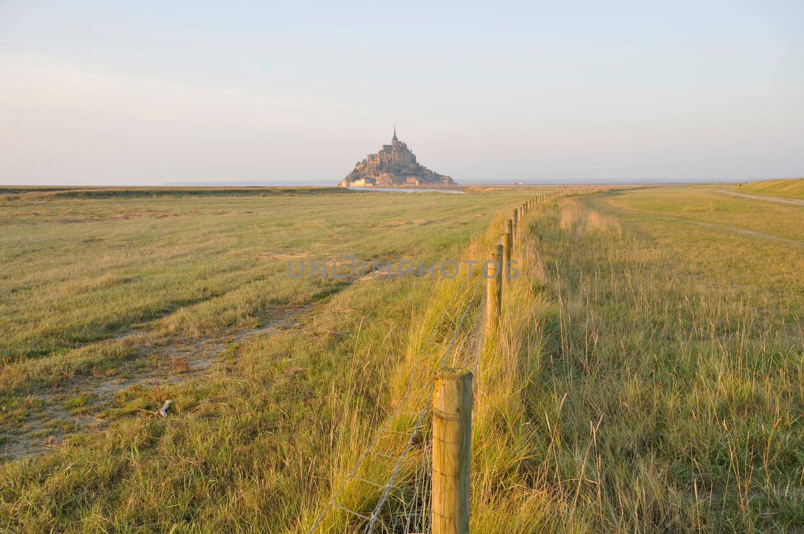 Mont Saint Michel and salt marshes