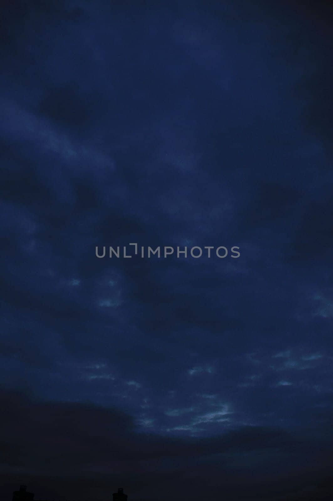 Clouds in the night in France