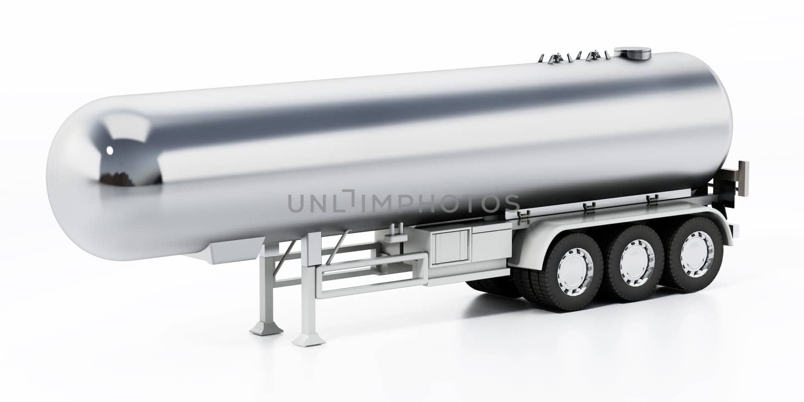 Gas tank isolated on white background. 3D illustration