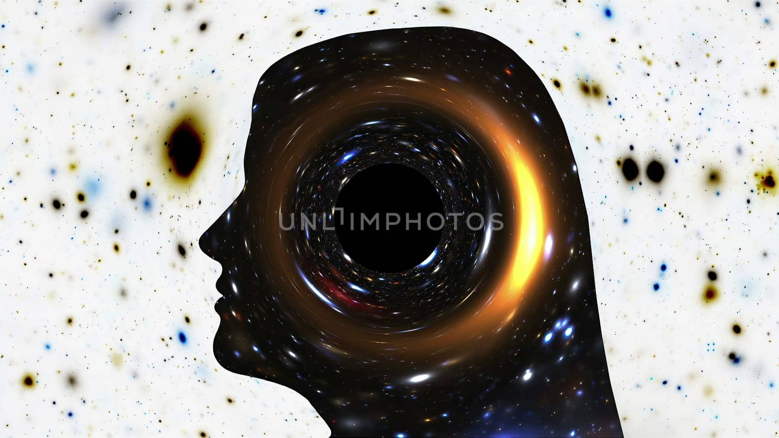 Surreal Colorful Portrait of Woman silhouette,Surreal Colorful Portrait of Woman silhouette