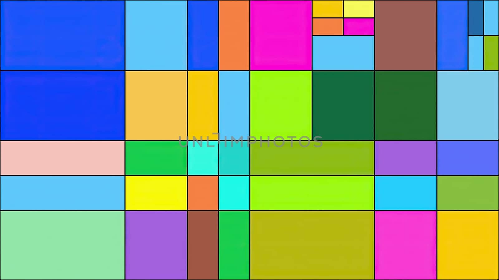 Colorful rectangles mondrian style art illustration,Colorful rectangles mondrian style art illustration