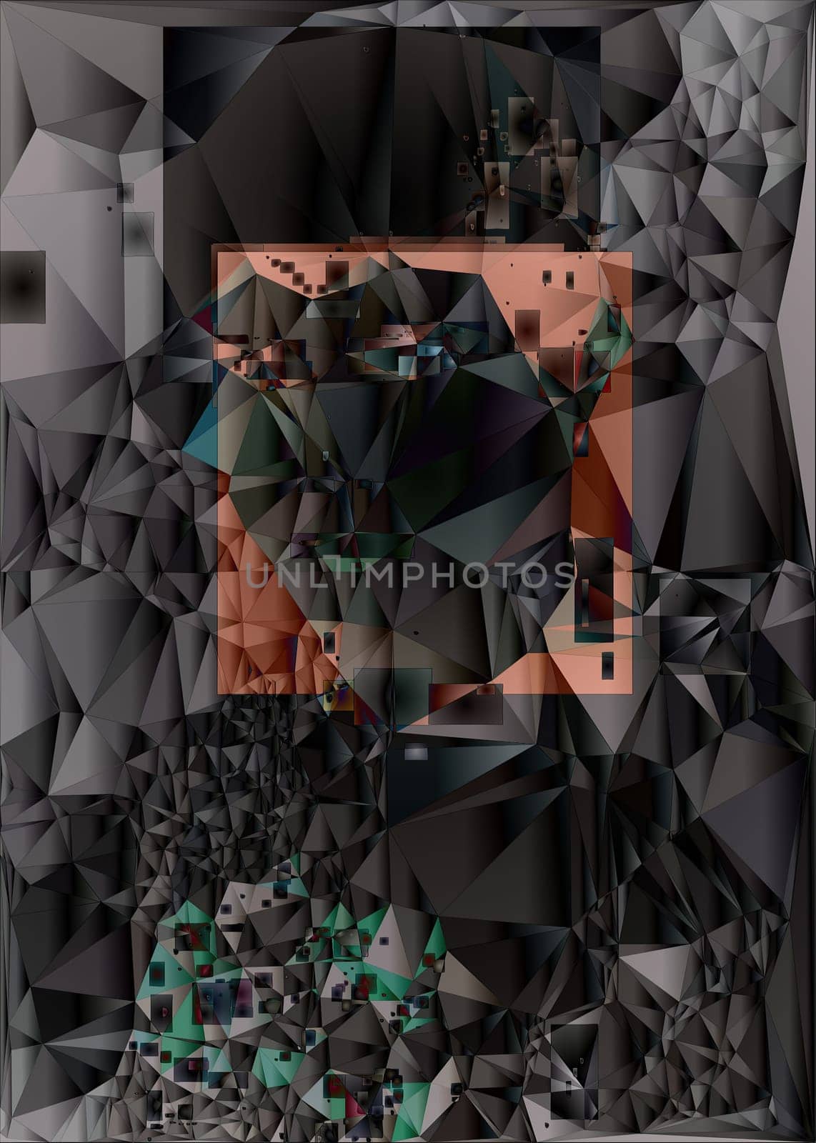 Polygonal geometric pattern triangles background