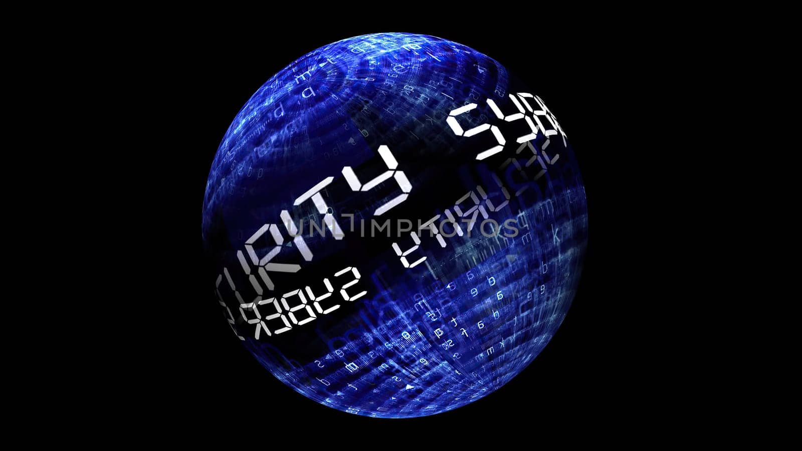 Syber security concept on rotating sphere,Syber security concept on rotating sphere