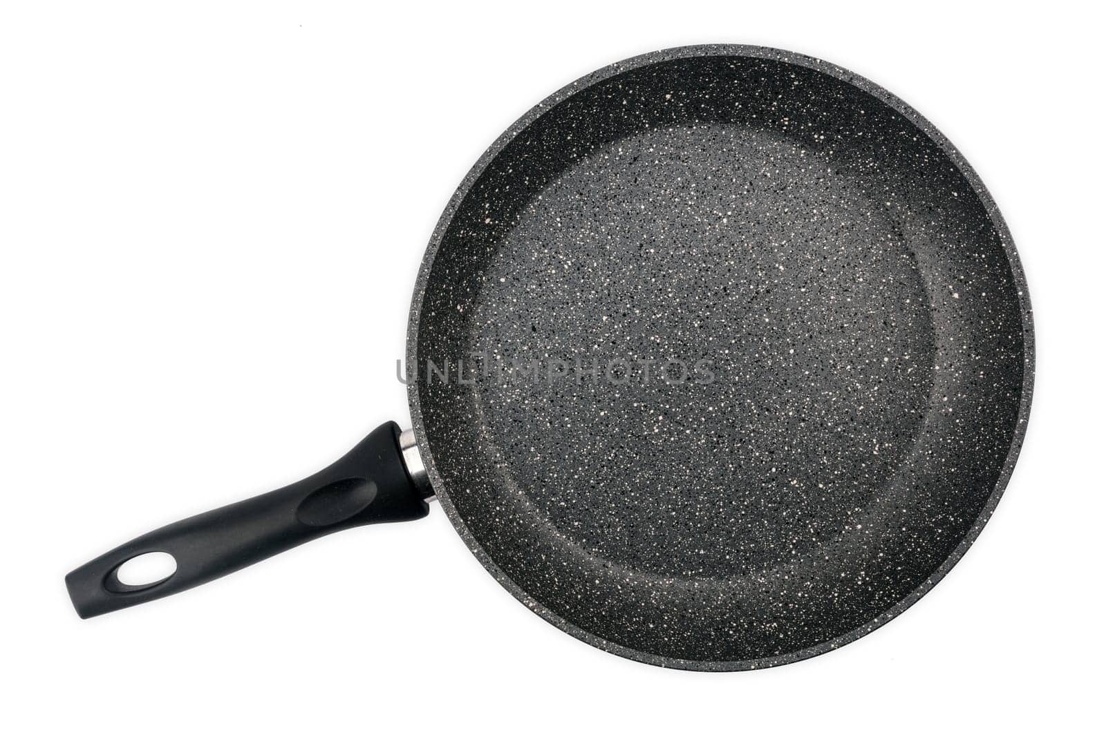 Empty cooking pan isolated over white background
