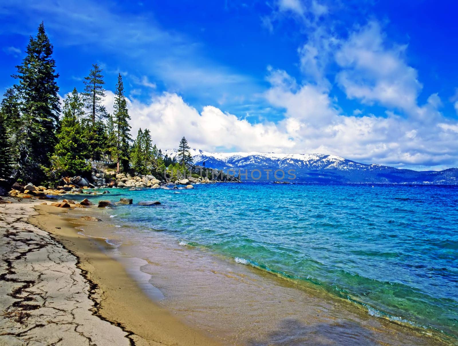 Shore on Lake Tahoe, California