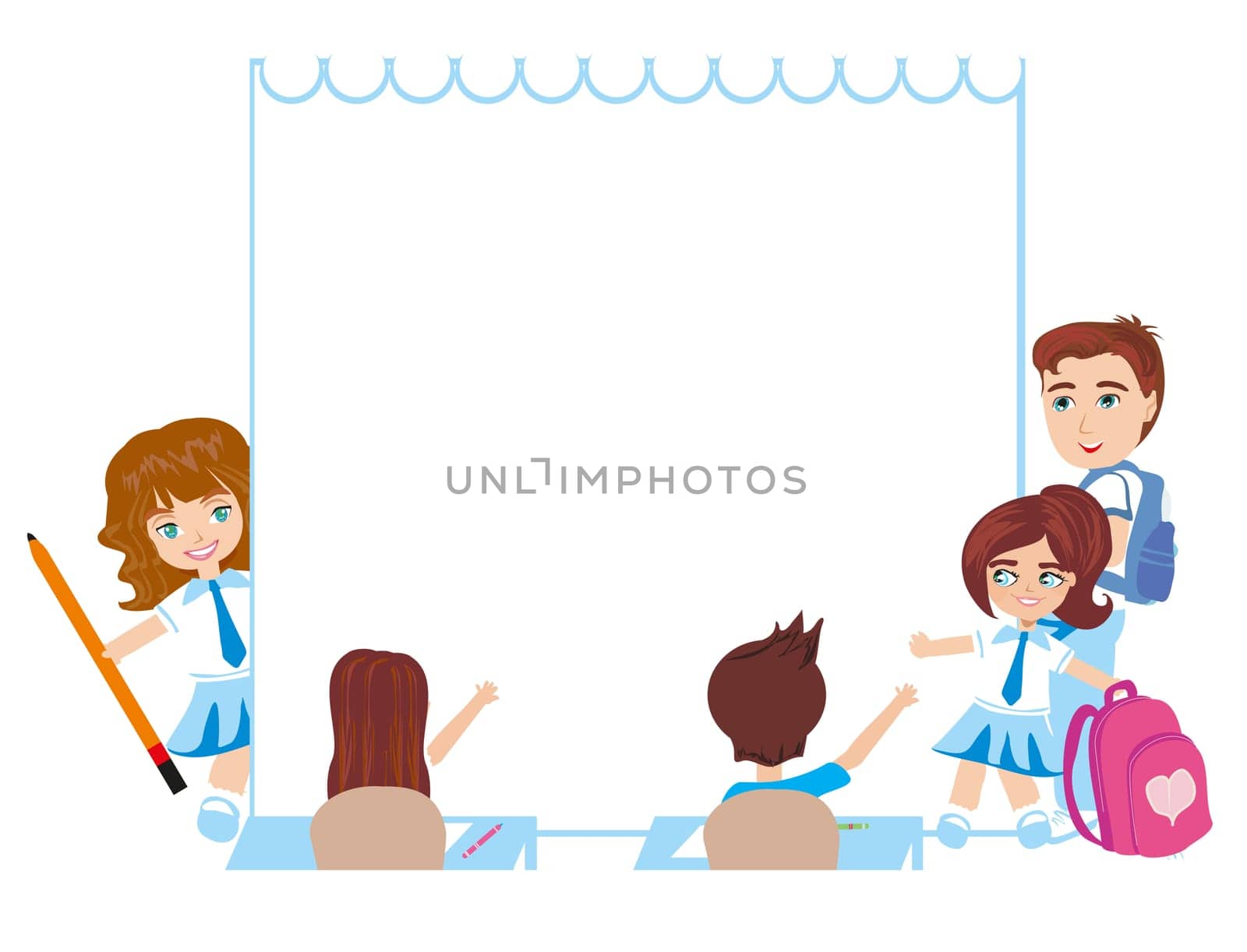 Kids school frame
