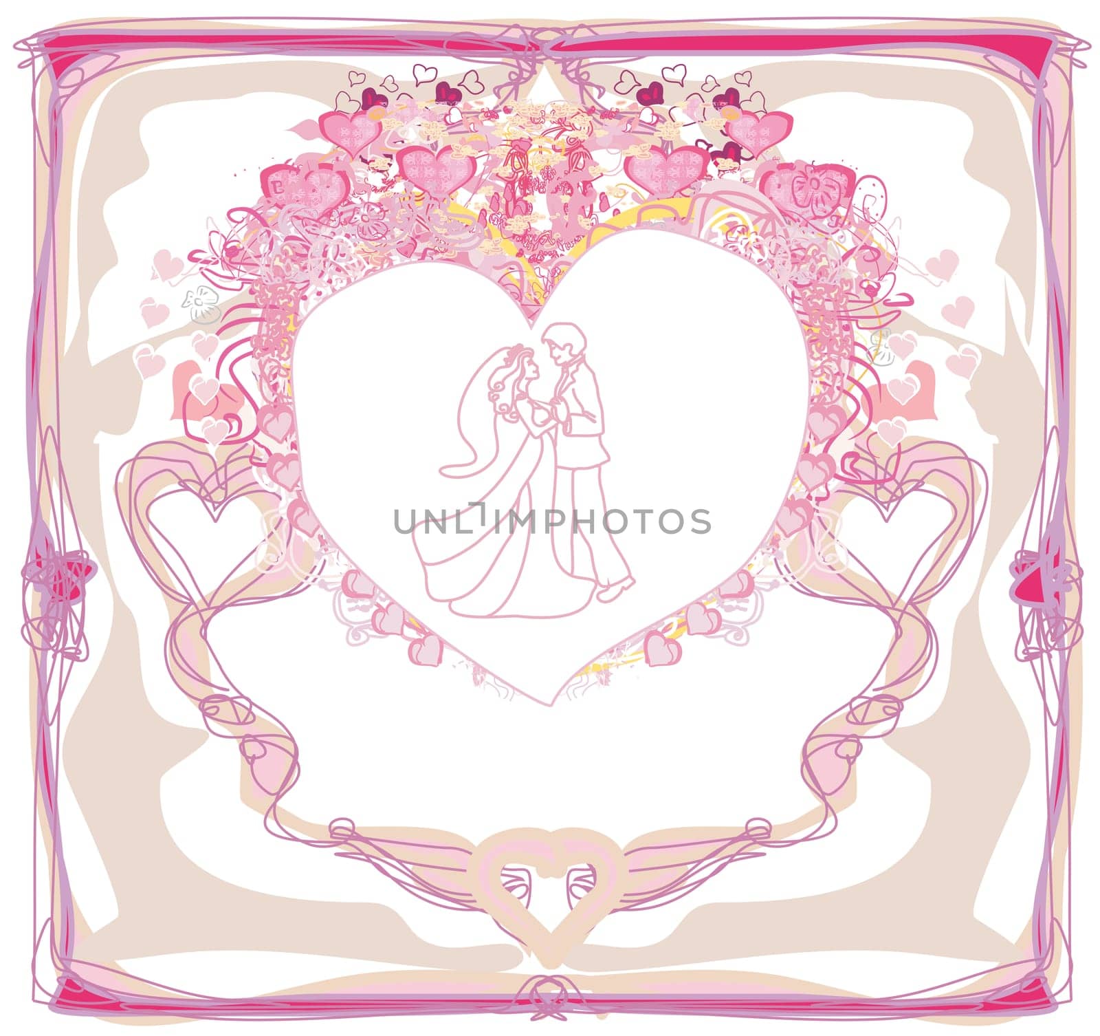 Wedding dancers - invitation card