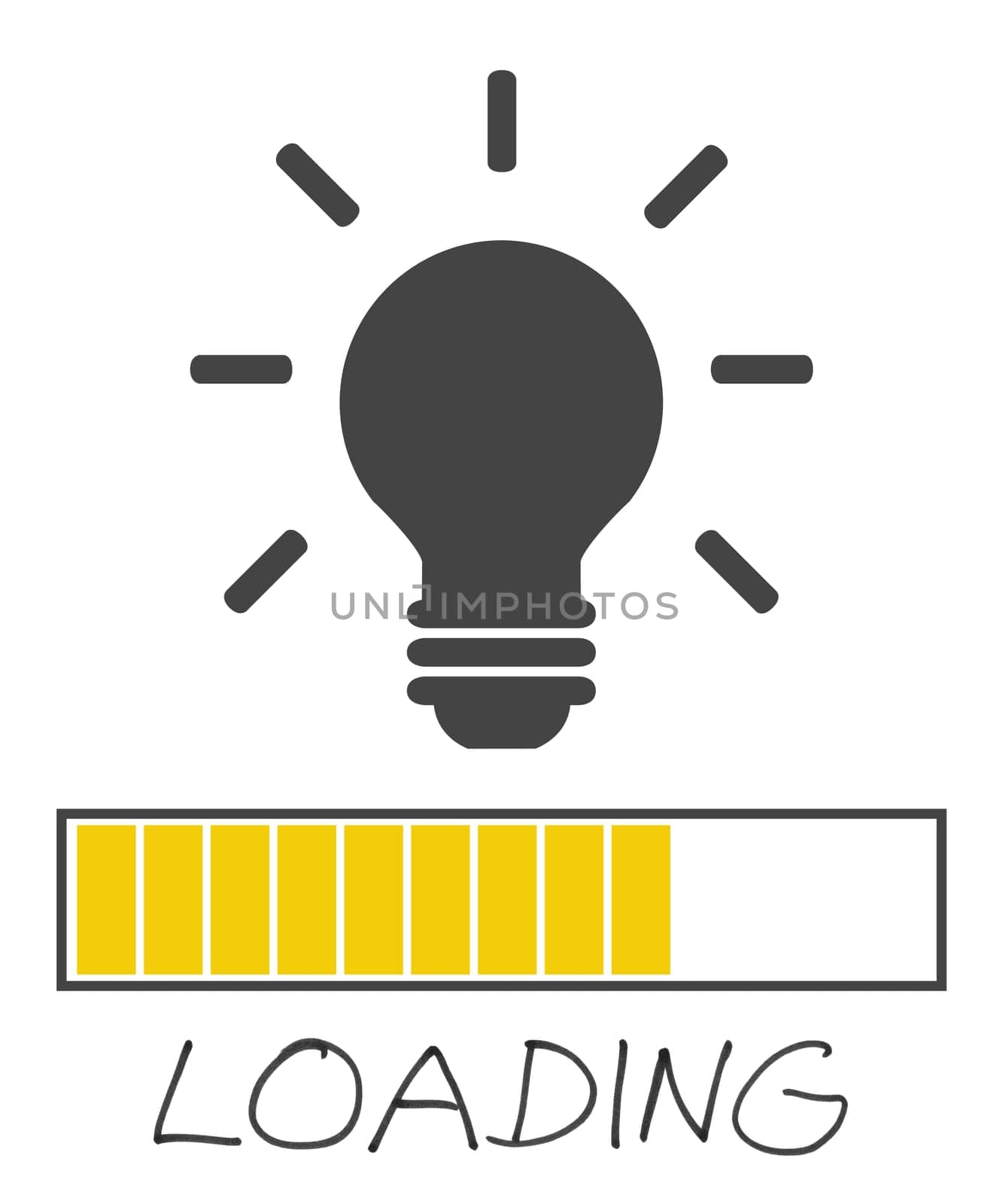 Waiting for creativity - Creative ideas loading