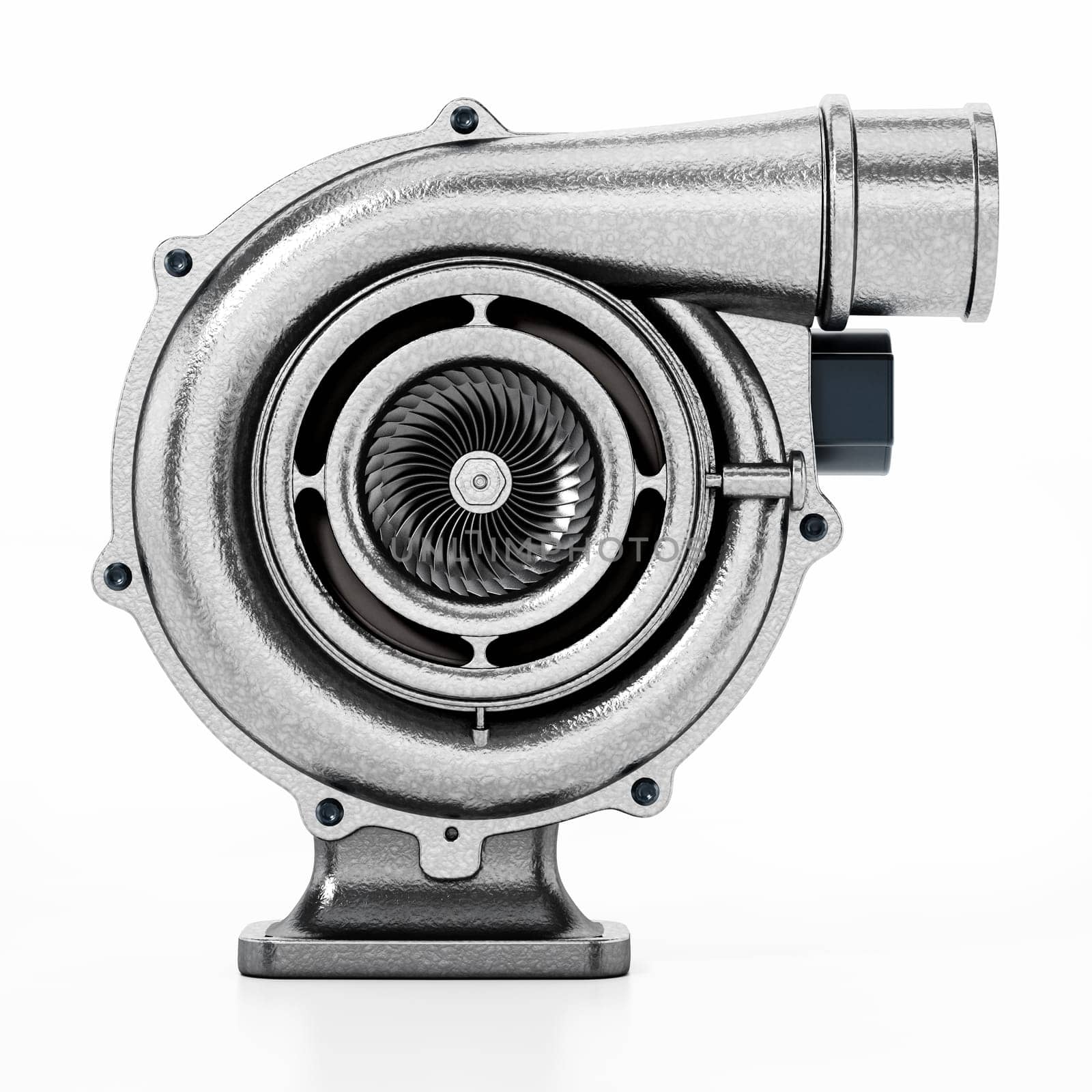 Generic turbo isolated on white background. 3D illustration.