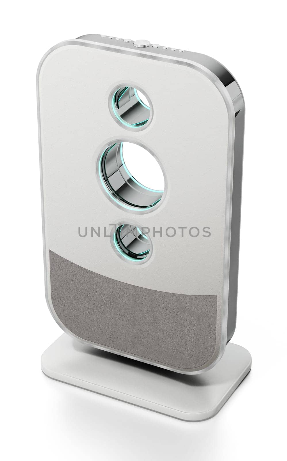 Air purifier isolated on white background. 3D illustration.