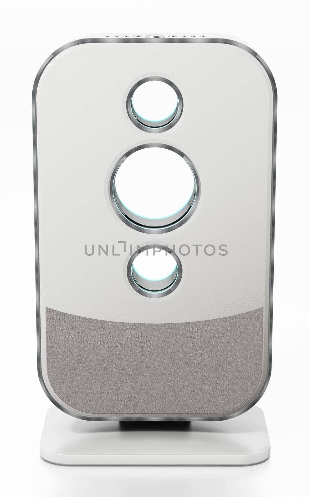 Air purifier isolated on white background. 3D illustration.