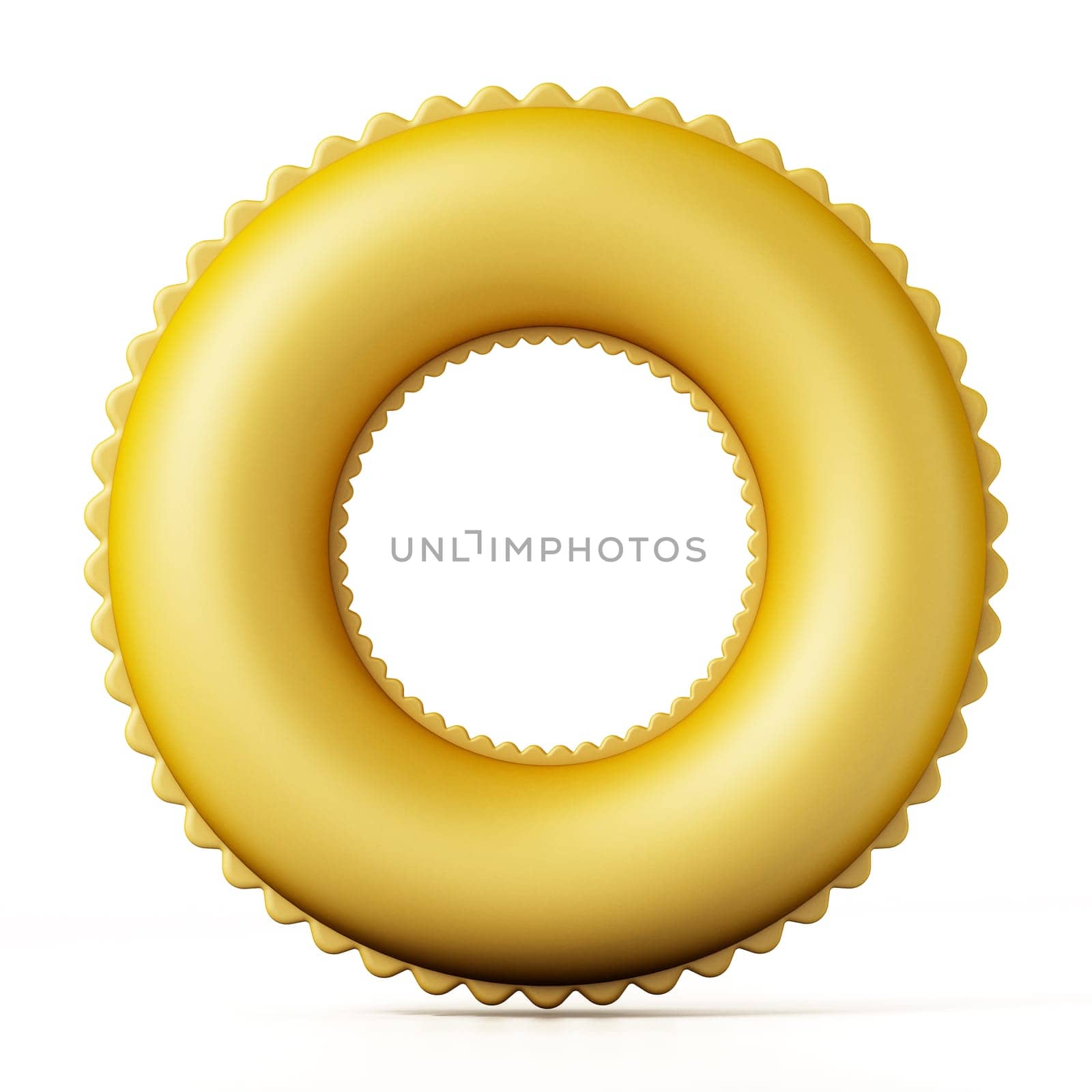 Life buoy isolated on white background. 3D illustration.