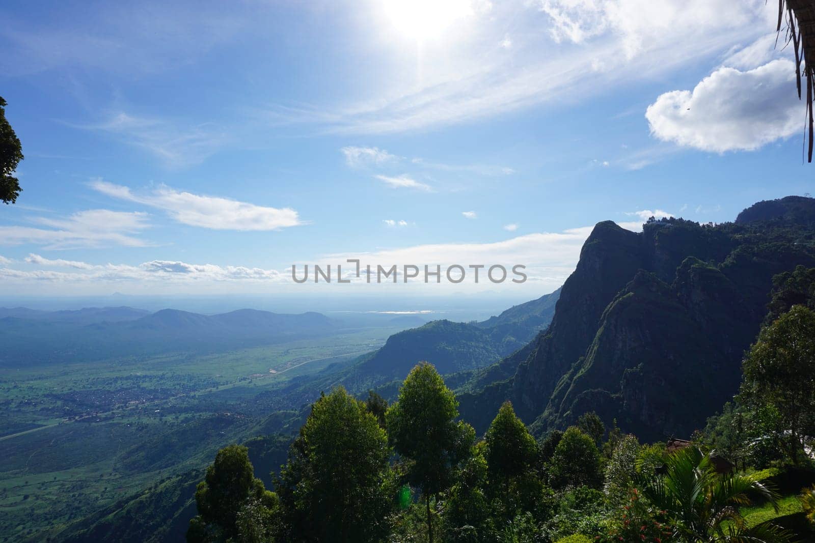 Stunning view onto the lush vegetation of the Usambara Mountains near Lushoto, Tanzania 2021