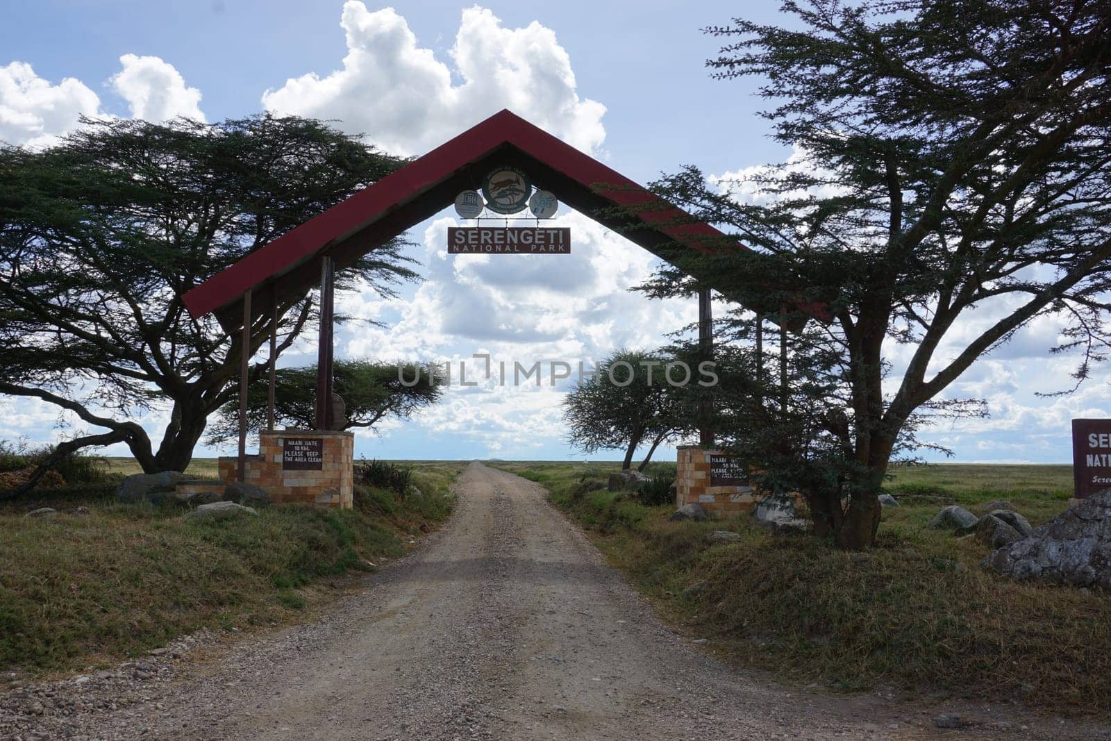 Entrance gate to the Serengeti National Park, Tanzania 2021