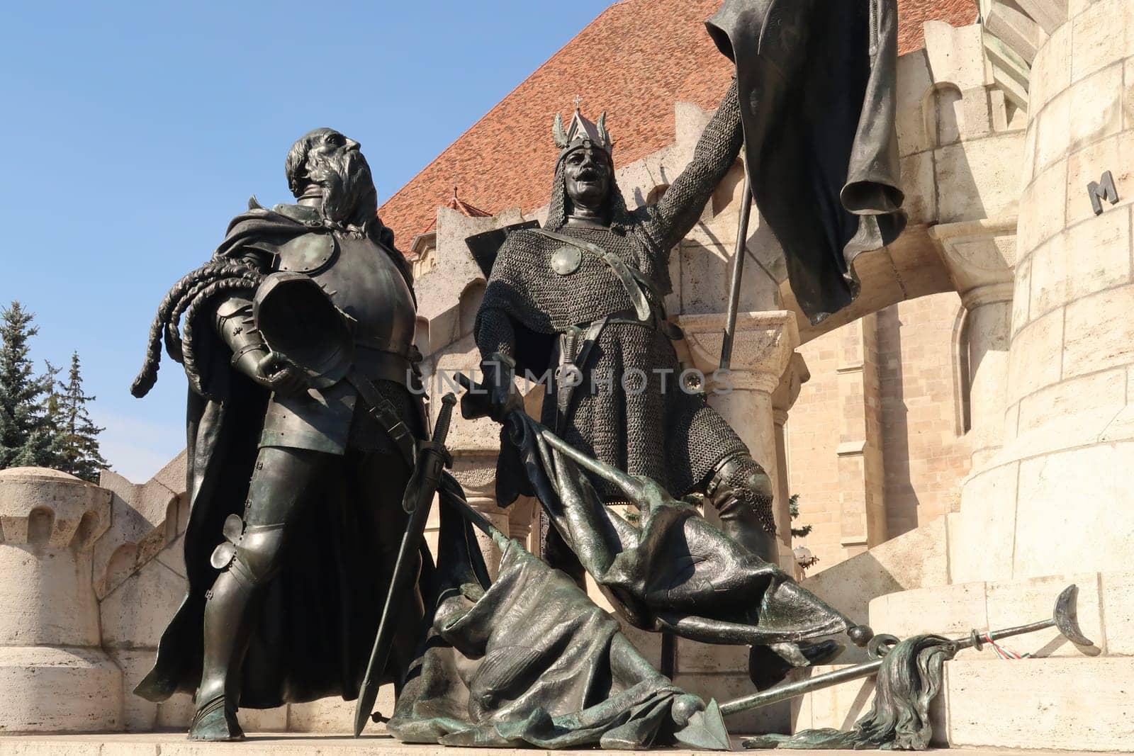 Mathias Rex Sculpture on the main square of Cluj-Napoca, Romania 2021