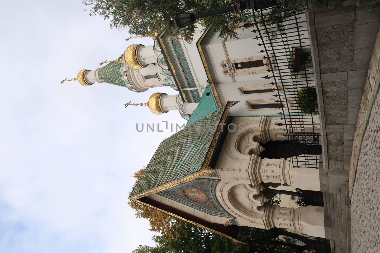 The beautiful Russian Church in Sofia, the Church of St. Nicholas the Miracle-Maker, Bulgaria 2021