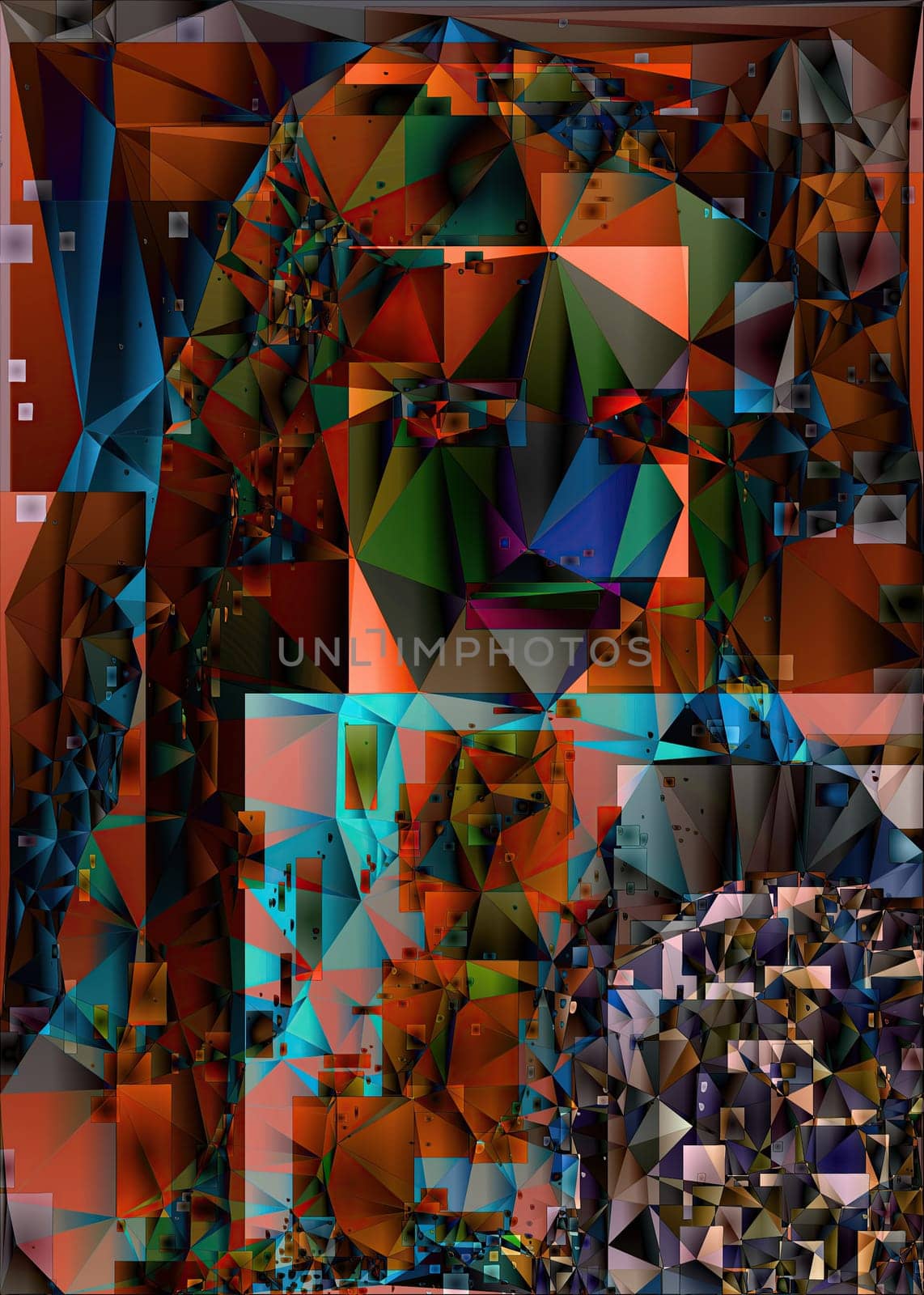 Polygonal geometric pattern triangles background