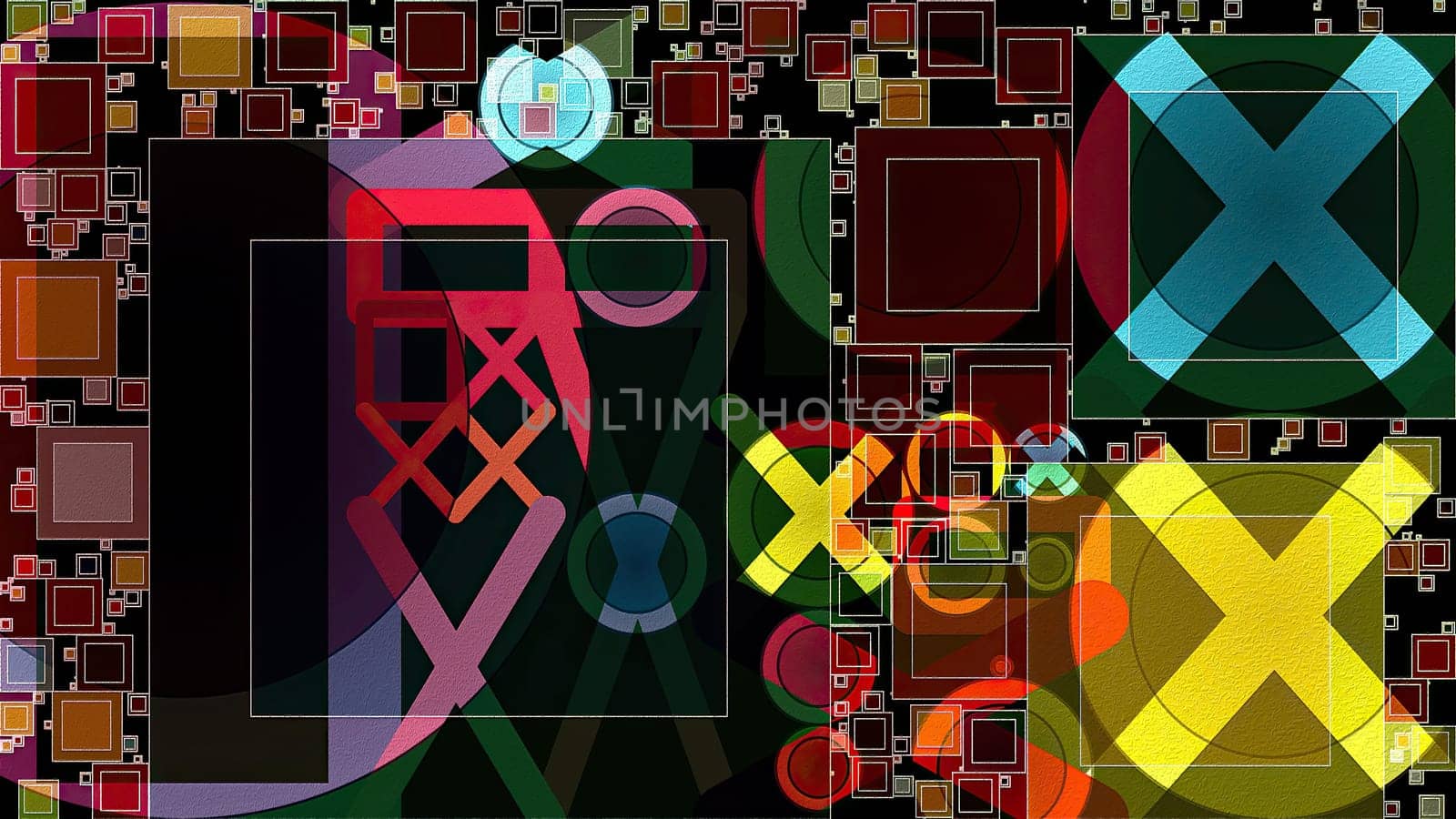 Artwork of abstract composition made with geometrical shapes and elements,Artwork of abstract composition made with geometrical shapes and elements