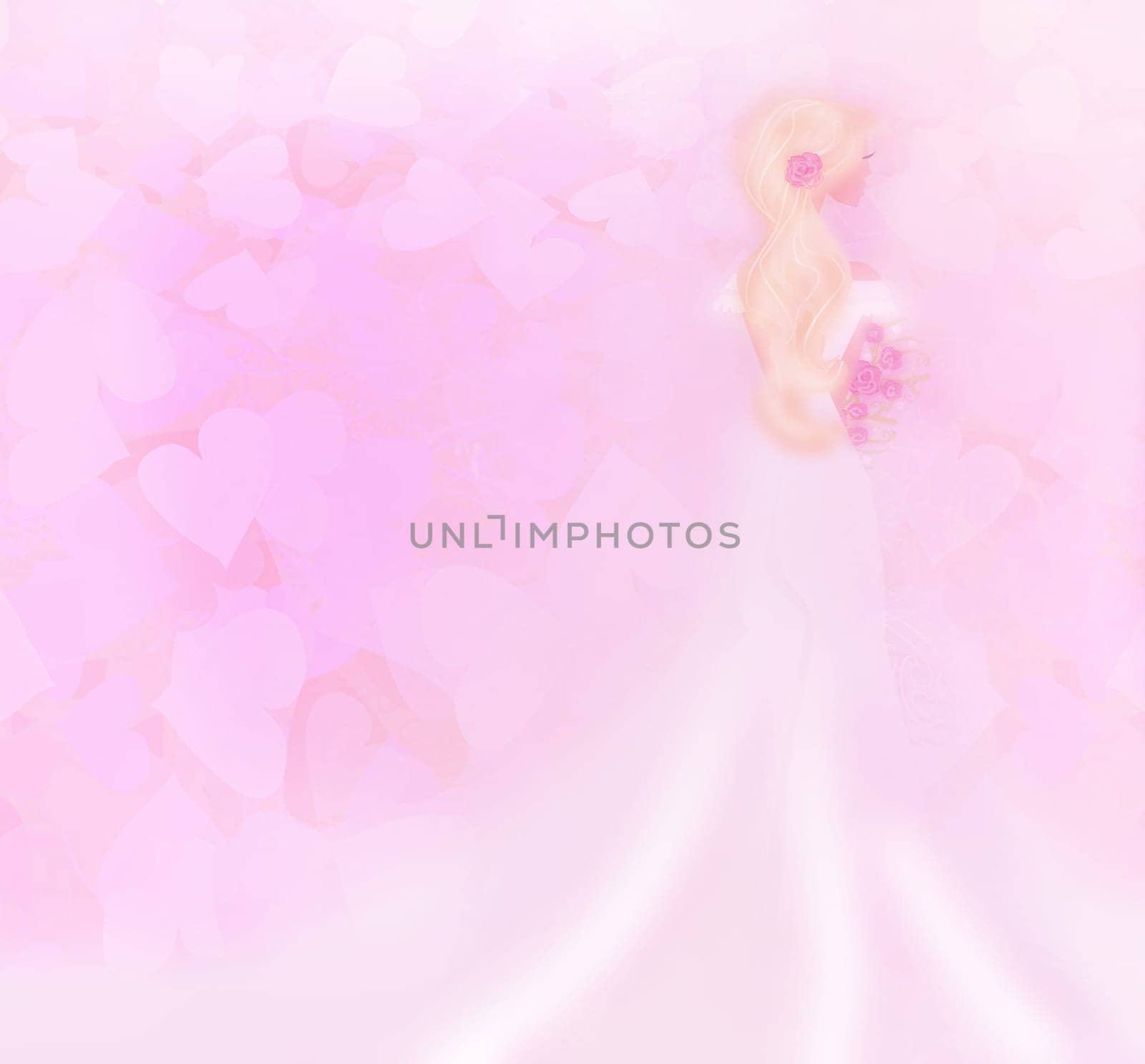Beautiful bride card